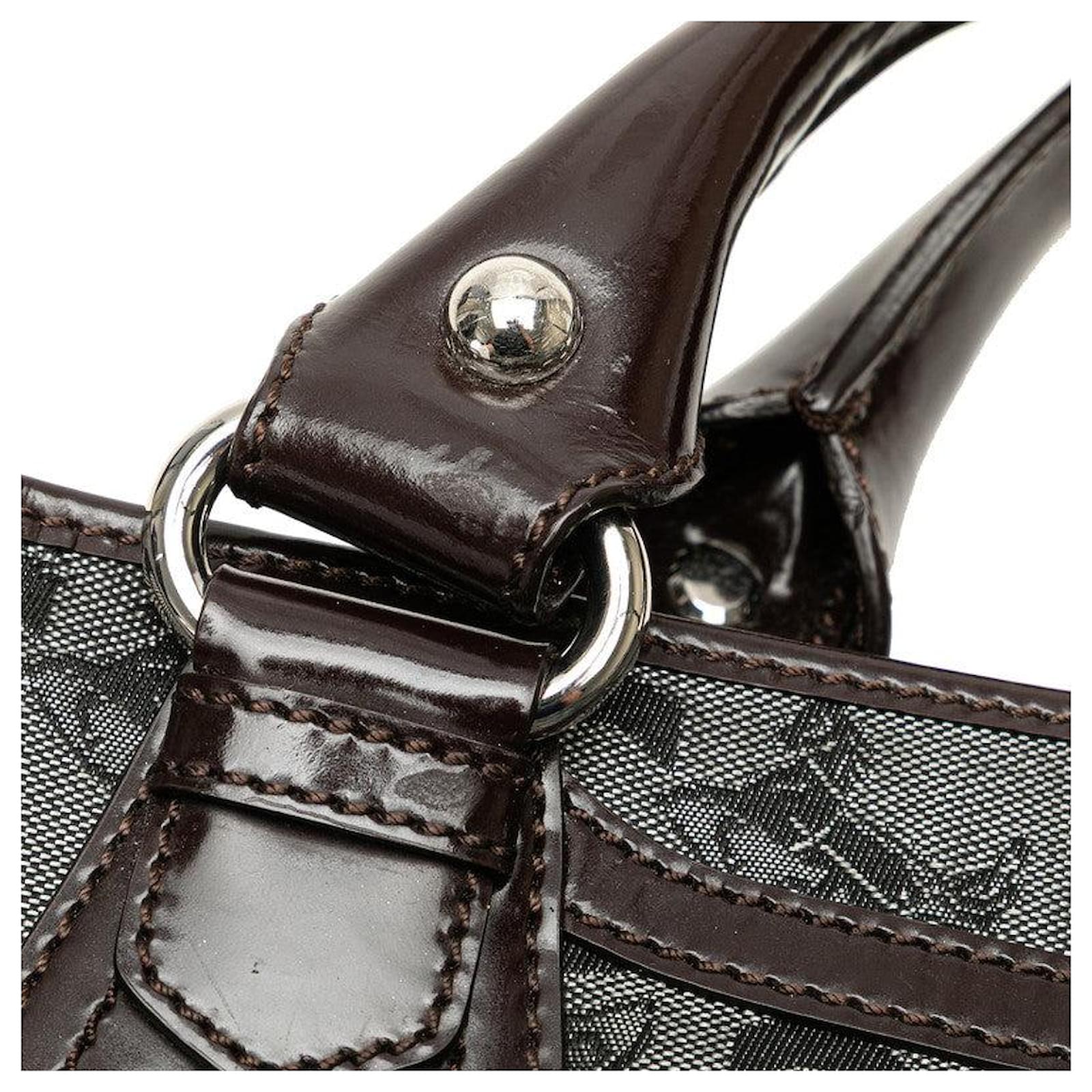 Céline Celine Boogie Bag C Macadam Canvas Leather Handbag