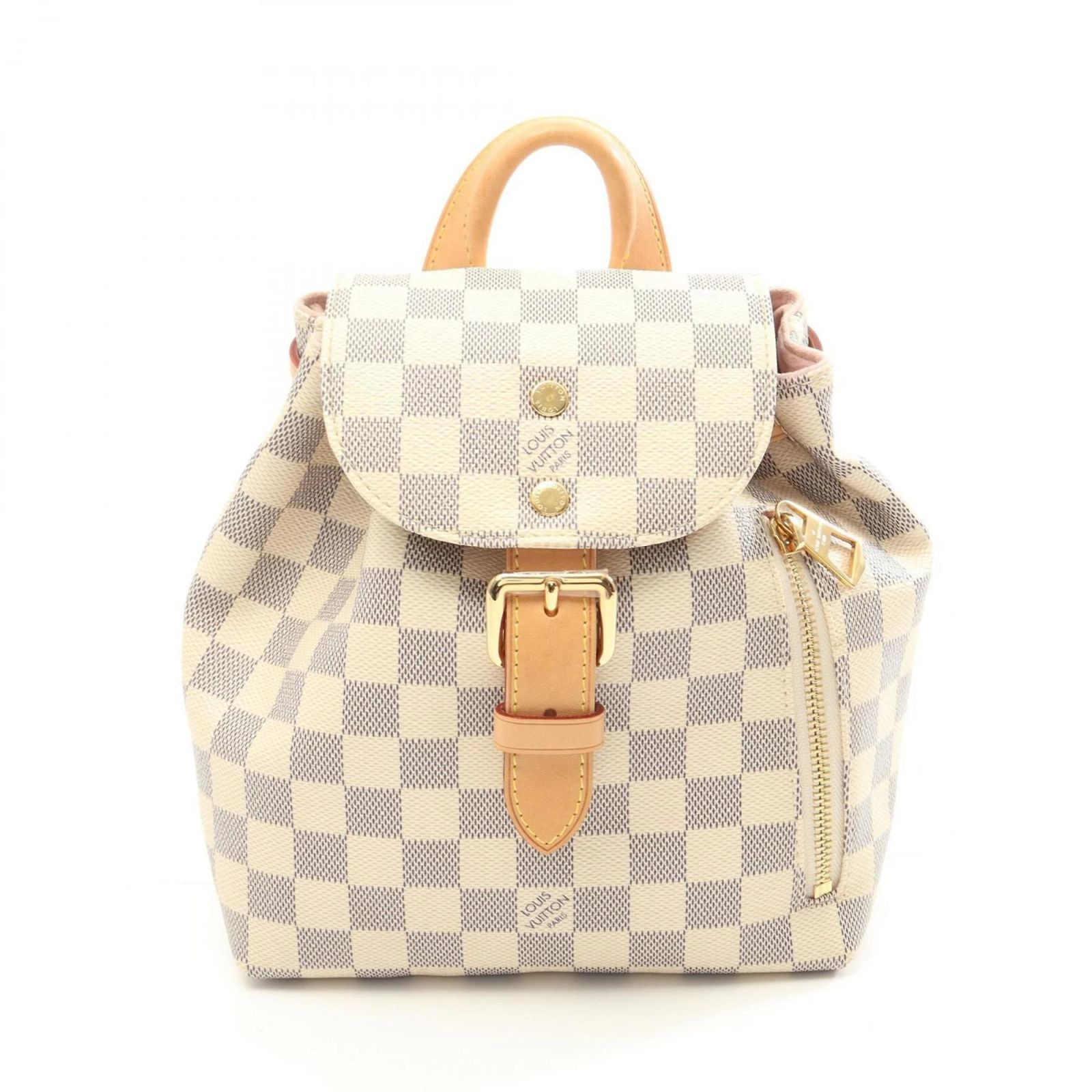 Louis Vuitton Speron BB Damier Azur Backpack White Cloth ref  display picture 1