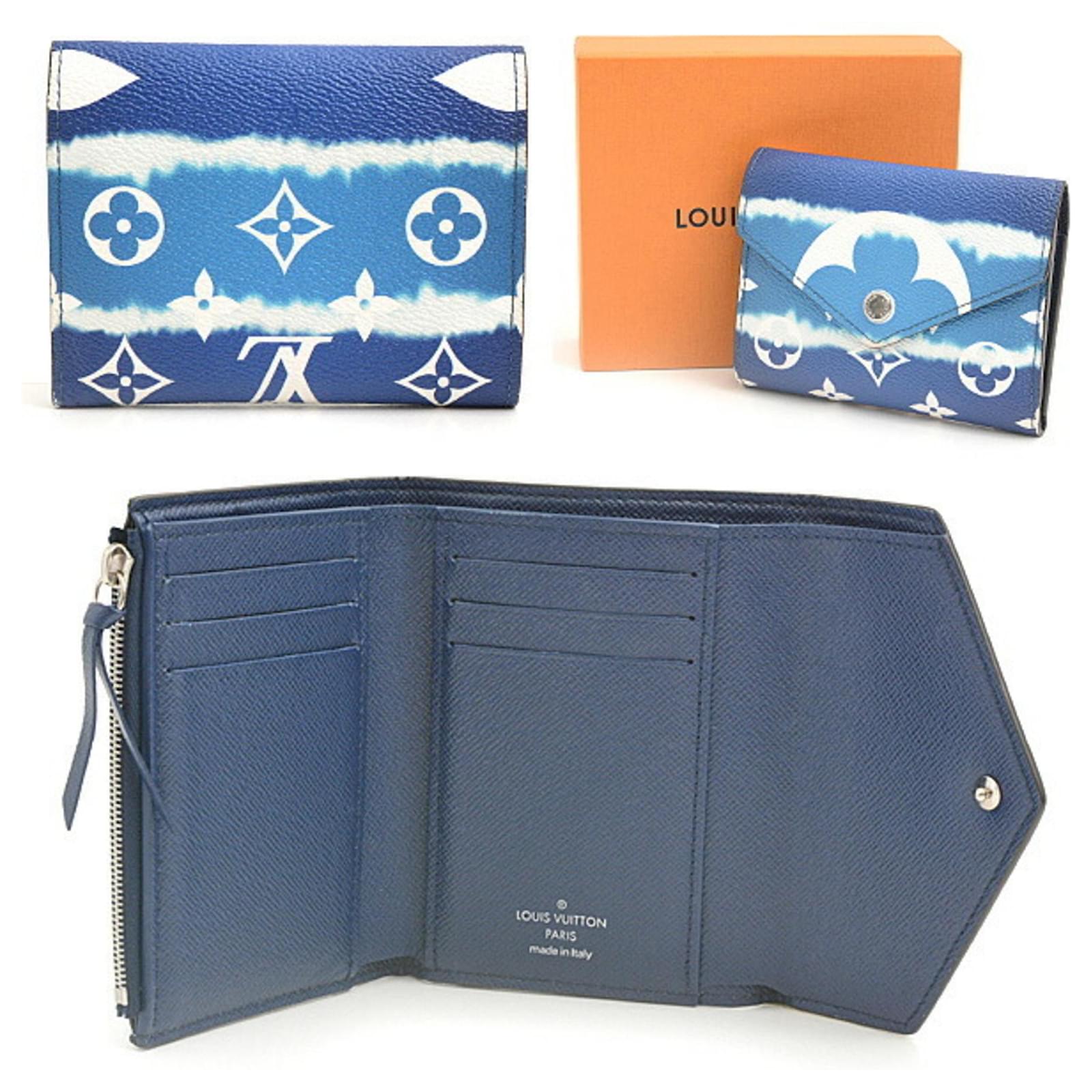 Louis Vuitton Monogram Escal Tri-fold Wallet Blue Plastic  ref.2278363