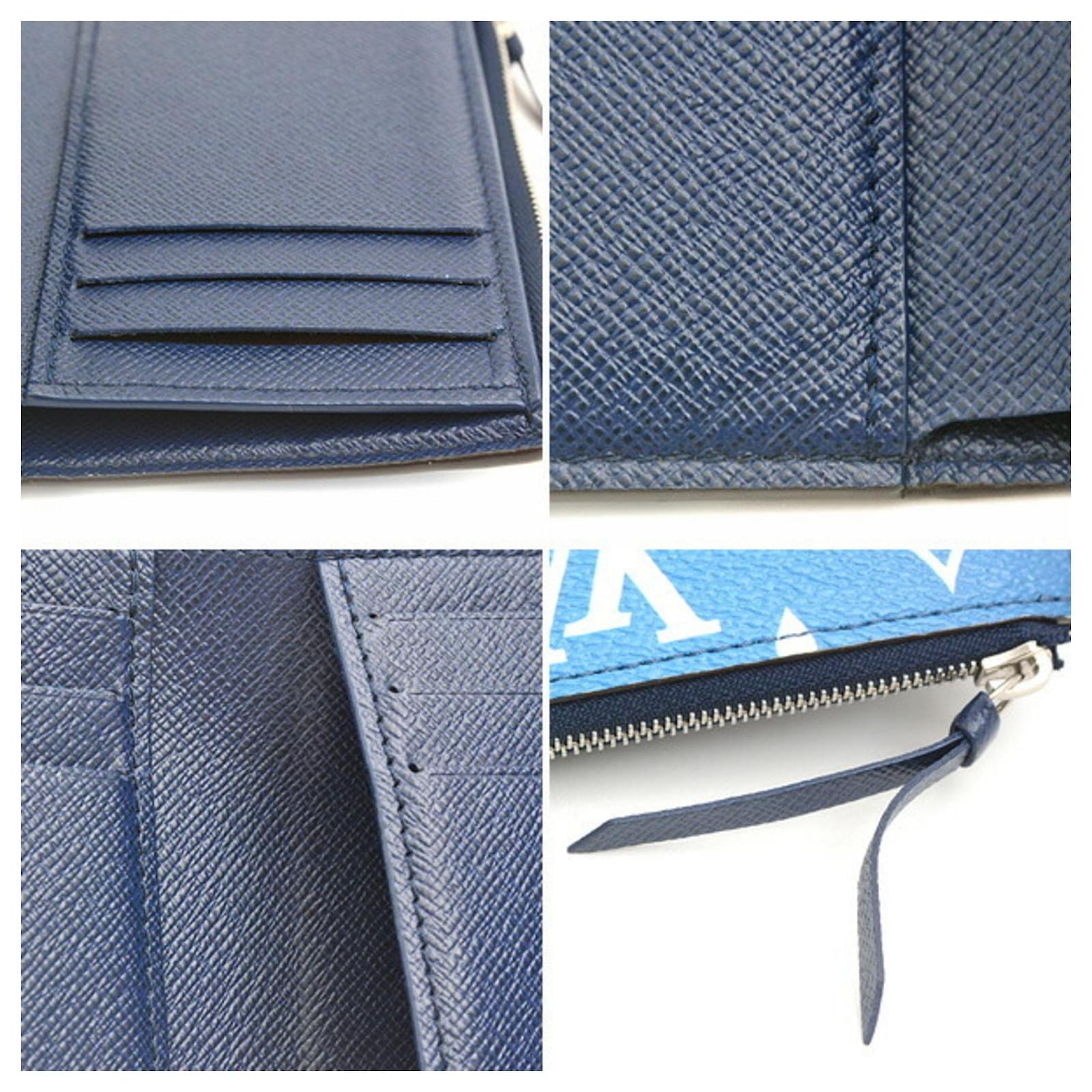 Louis Vuitton Monogram Escal Tri-fold Wallet Blue Plastic  ref.2278363