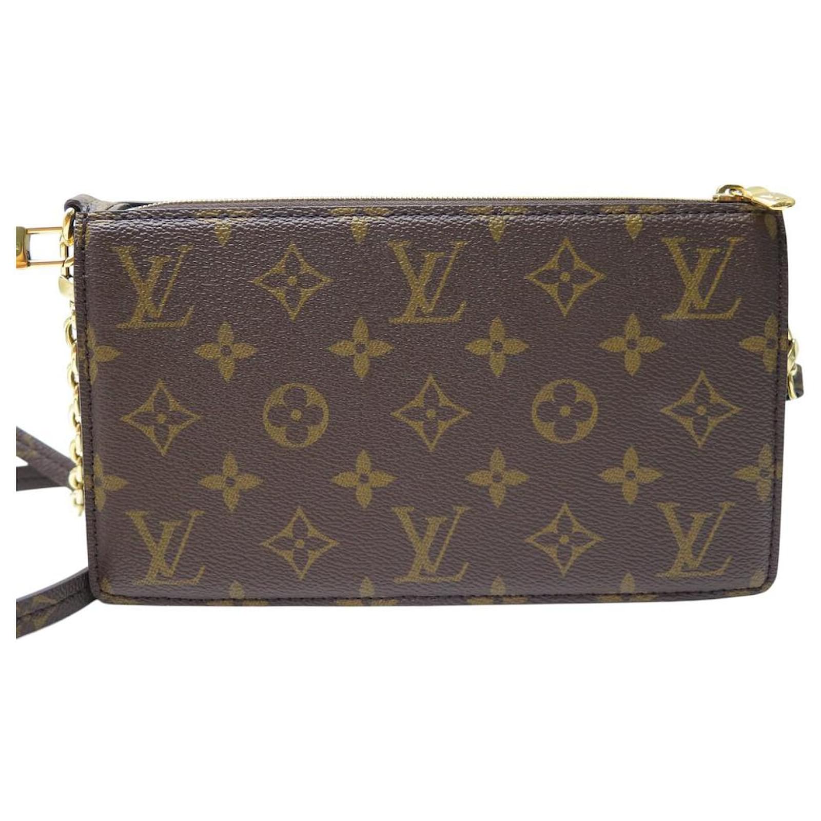 NEW LOUIS VUITTON LEXINGTON M23435 MONOGRAM STREET PLAQUE CLUTCH BAG Multiple colors Cloth  ref.2278385