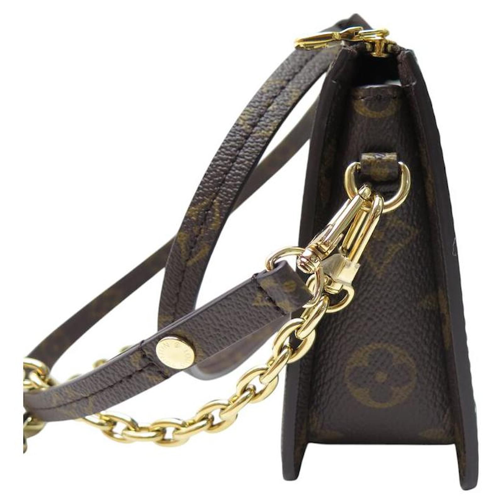 NEW LOUIS VUITTON LEXINGTON M23435 MONOGRAM STREET PLAQUE CLUTCH BAG Multiple colors Cloth  ref.2278385