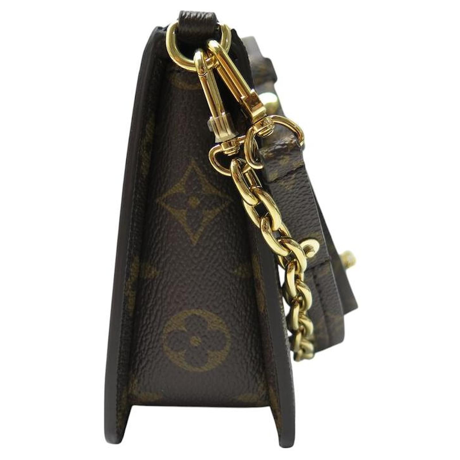 NEW LOUIS VUITTON LEXINGTON M23435 MONOGRAM STREET PLAQUE CLUTCH BAG Multiple colors Cloth  ref.2278385