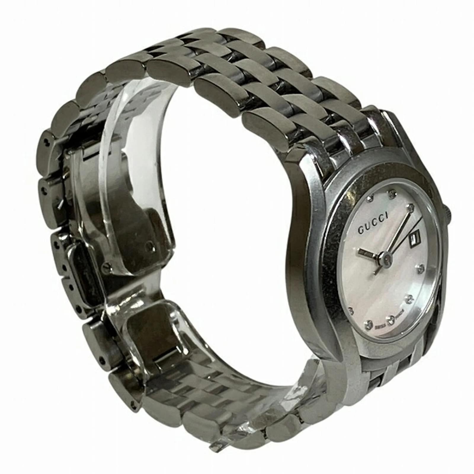 GUCCI 5500L Quartz 11P Shell Dial Watch for Women ref.2279094