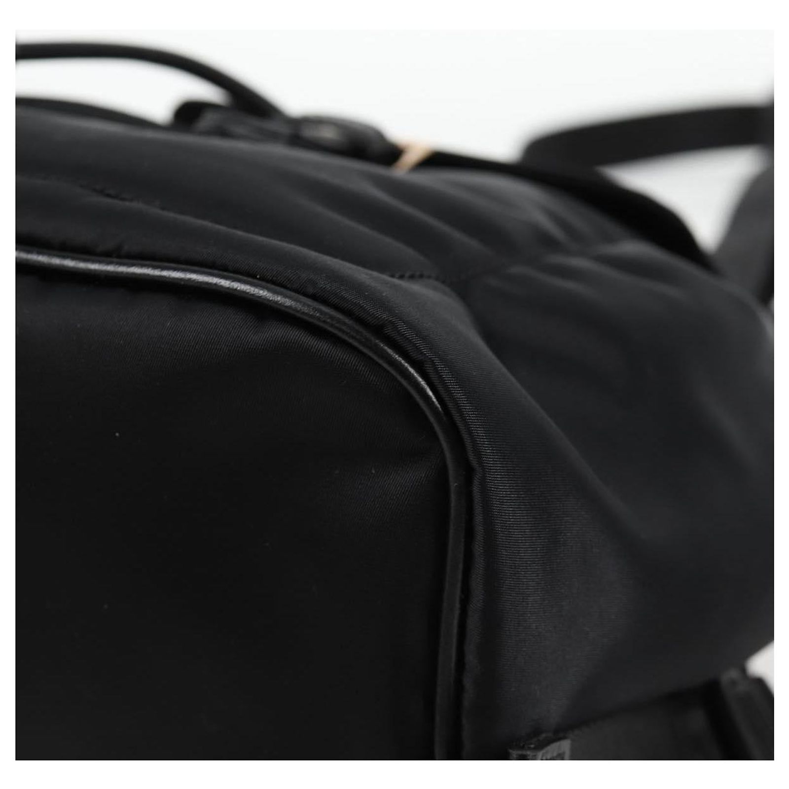VERSACE Backpack Nylon Black Gold Auth 118734A VERSACE Backpack Leather Black Gold Auth 118810M Golden ref  main image 3