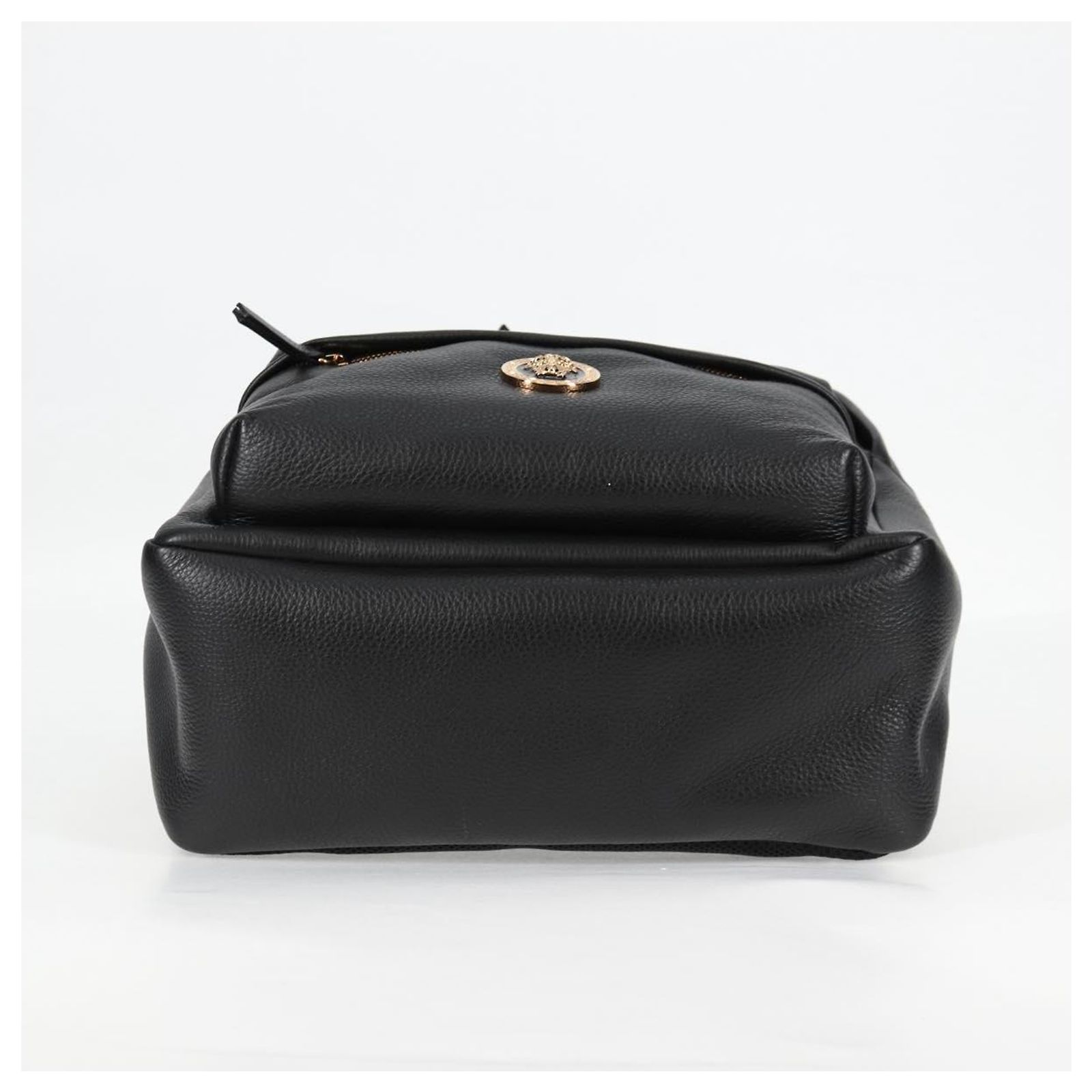 VERSACE Backpack Leather Black Gold Auth 118810M VERSACE Backpack Leather Black Gold Auth 118810M Golden ref  main image 3