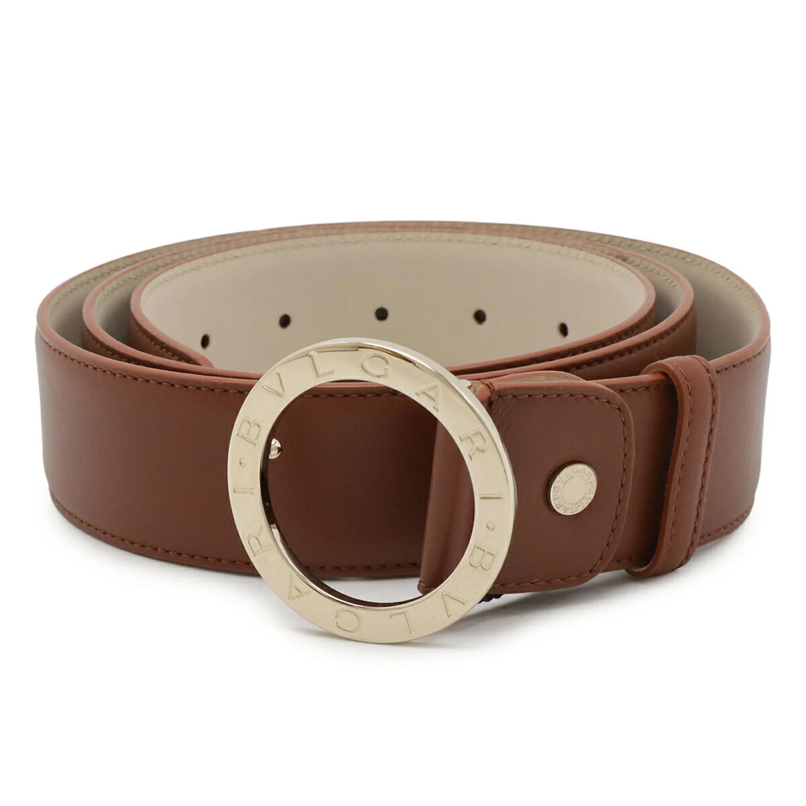BLVGARI - Round; women belt Leather belt Bvlgari Blue size 100 cm in Leather - 40403875 main image 4