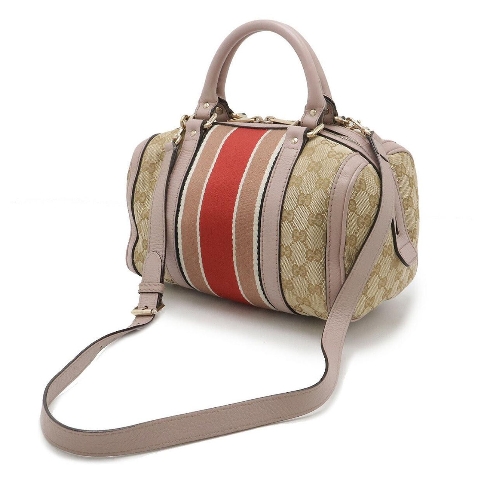 Gucci Line Design Gucci GG Canvas Sherry Line 2way Bag 269876 Brown Beige Cloth ref ...