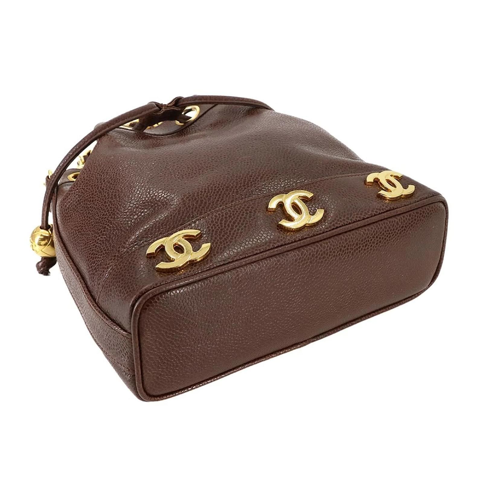 Chanel Triple Coco Chain Shoulder Bag Brown ref.2282013 - Joli Closet