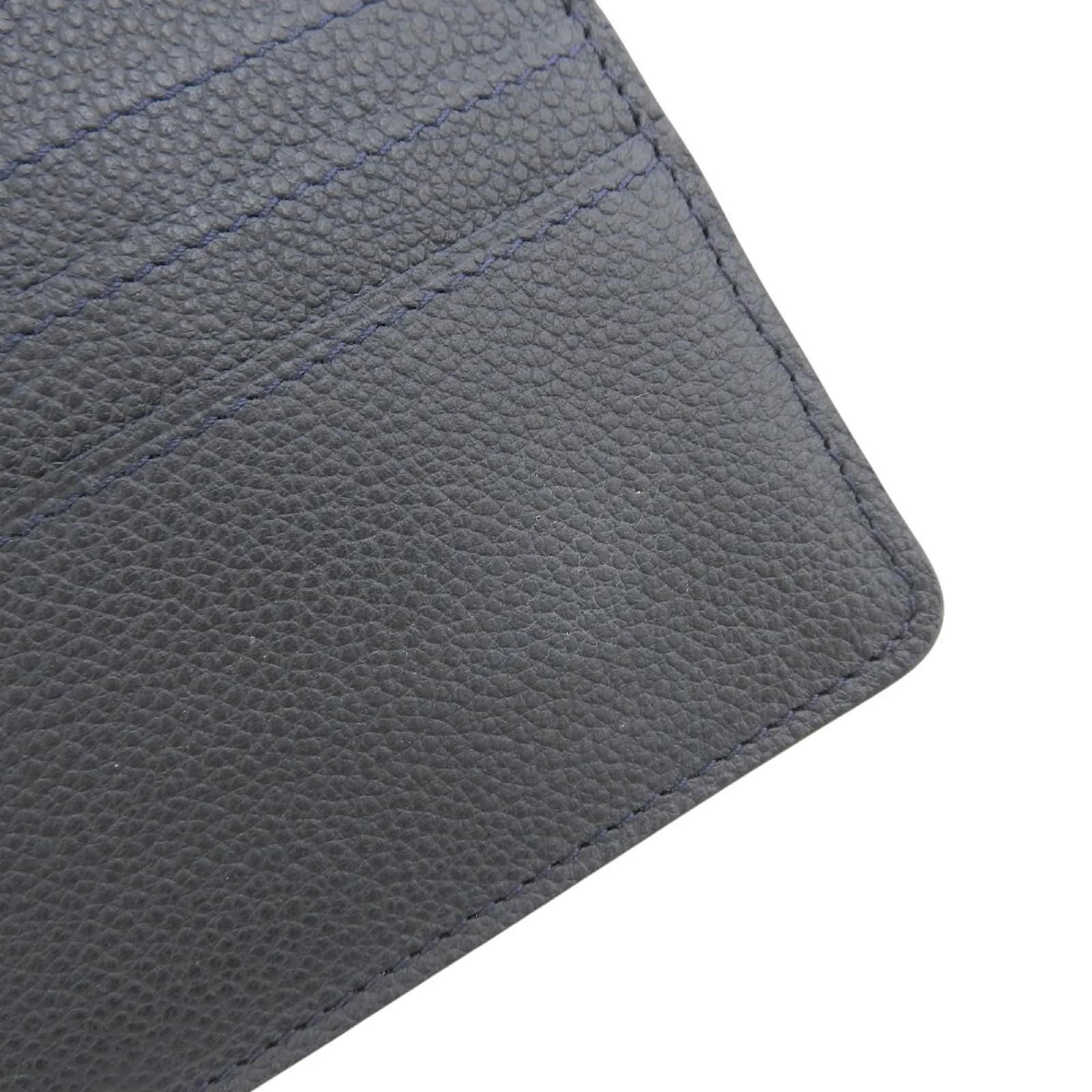 Louis Vuitton Monogram Empreinte Long Wallet Navy blue Cloth  ref.2282215