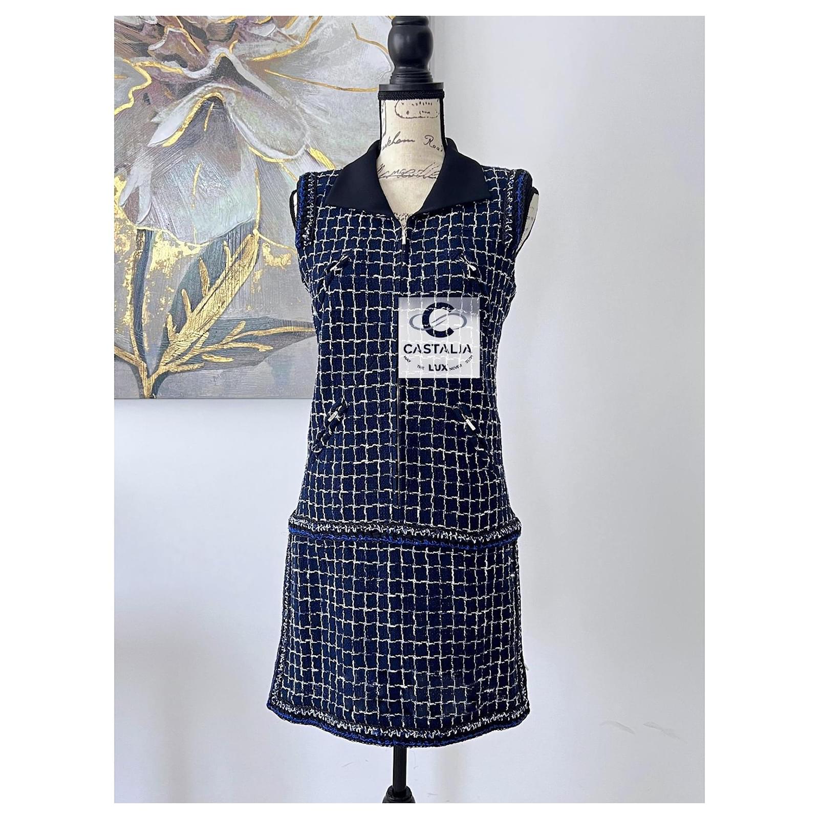 sheller Marine tweed dress 美品 sheller Marine tweed dress 美品