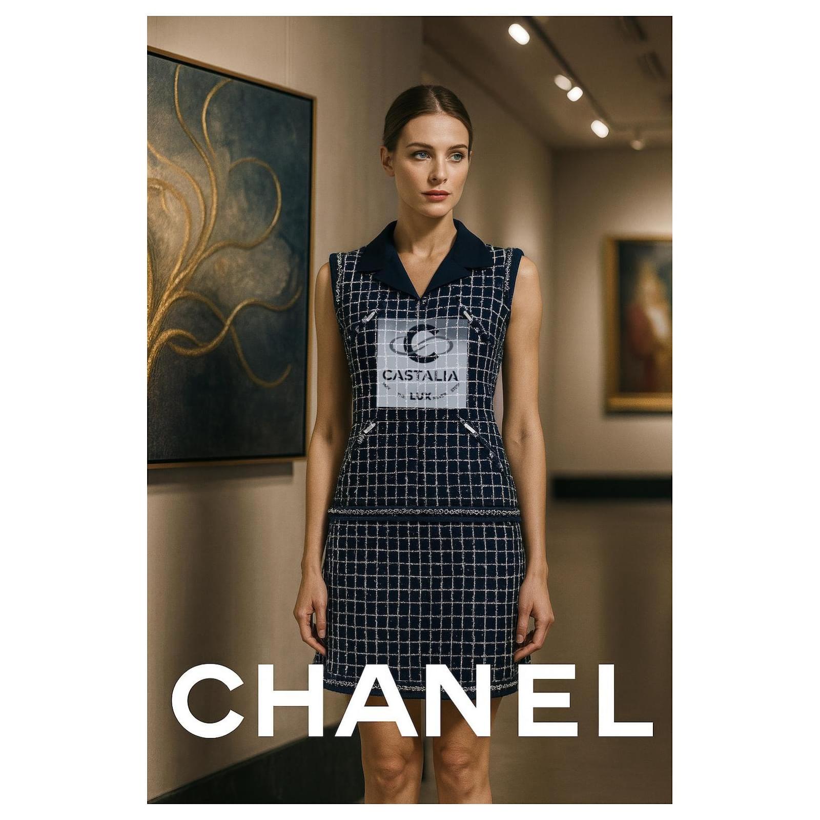 sheller Marine tweed dress 美品 sheller Marine tweed dress 美品