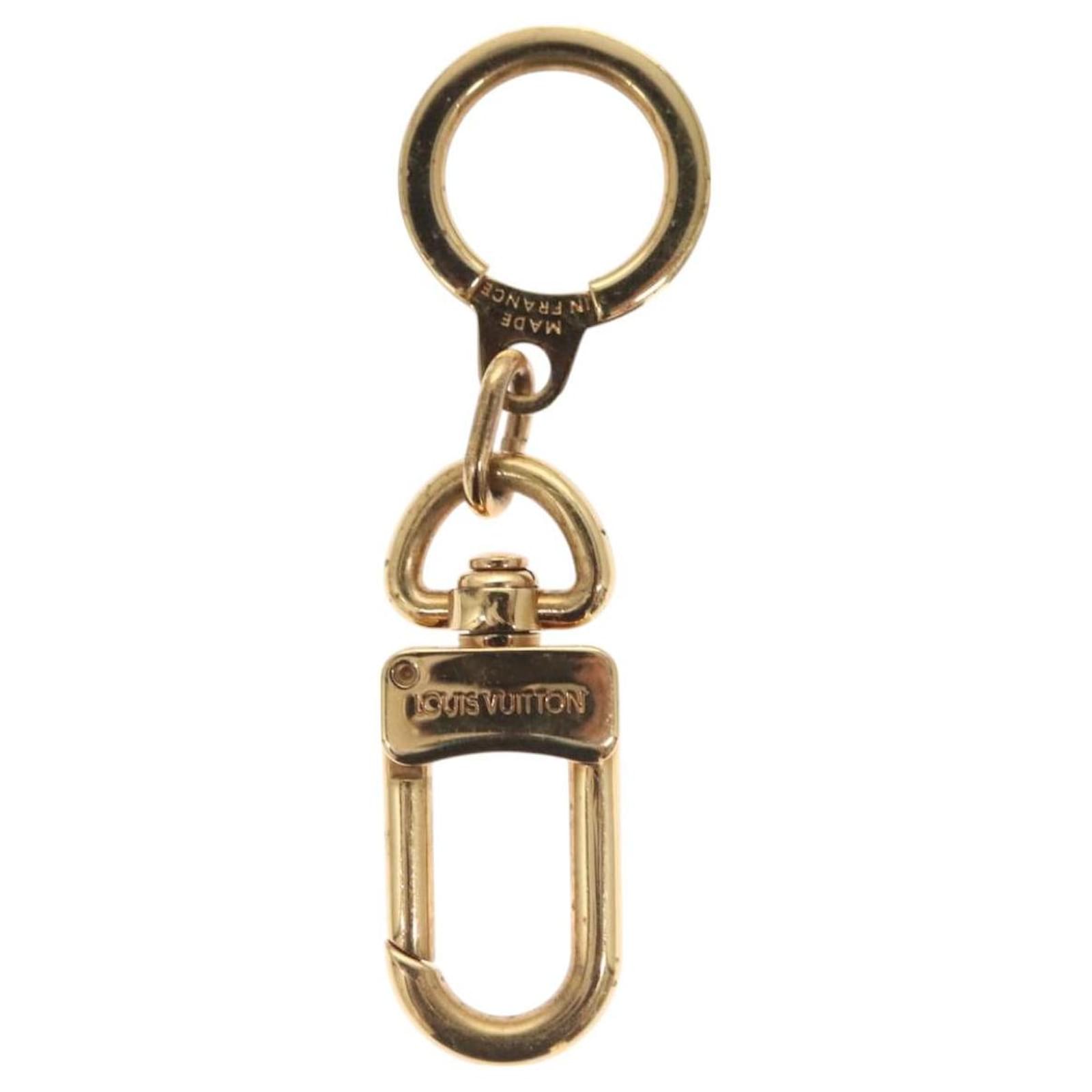 LOUIS VUITTON Anneau Cles Key Holder metal Gold Tone M62698 LV Auth 118717  ref.2285538