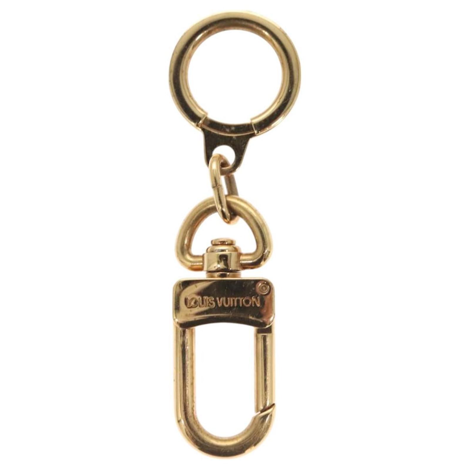 LOUIS VUITTON Anneau Cles Key Holder metal Gold Tone M62698 LV Auth 118717  ref.2285538