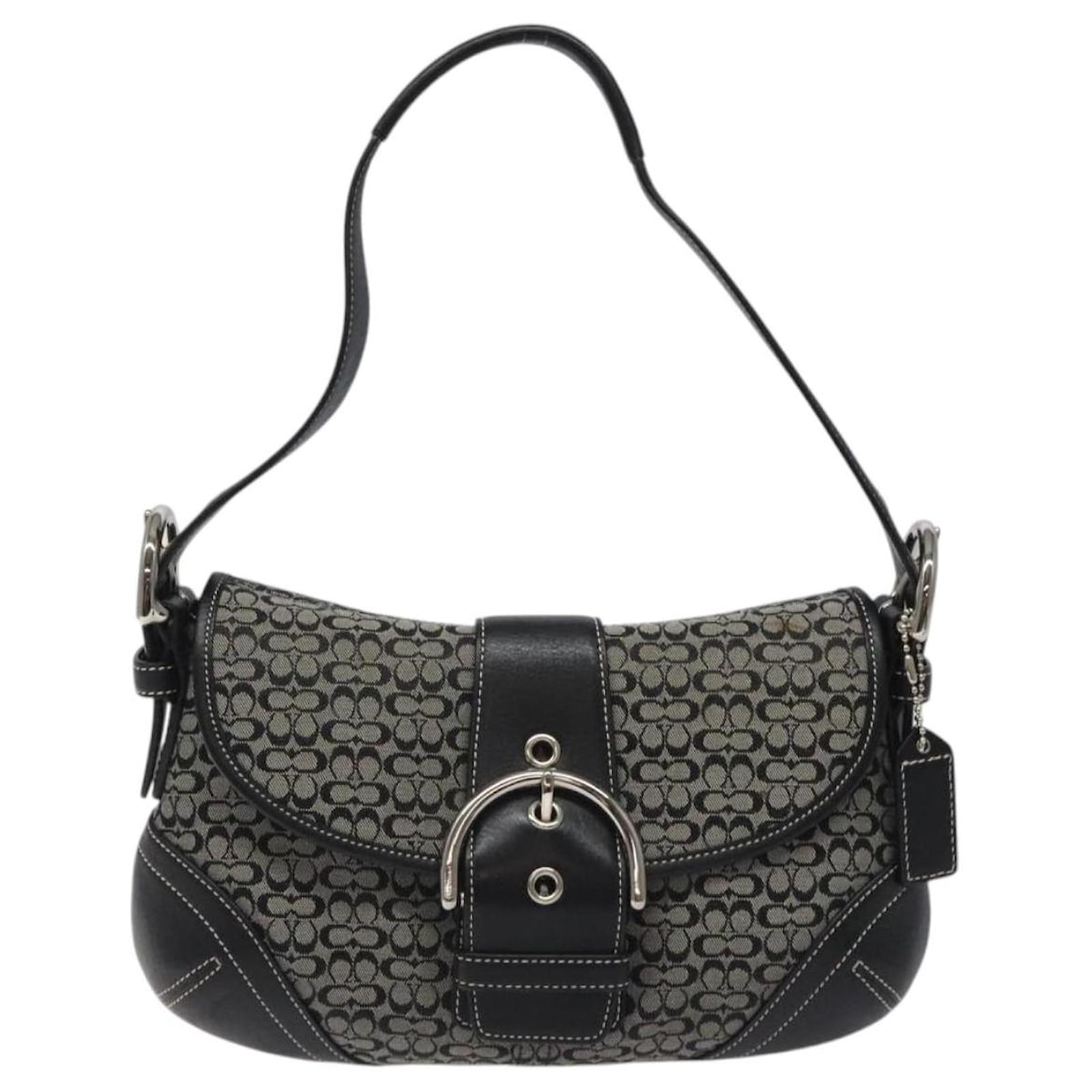Coach Signature Soho Black Shoulder Bag