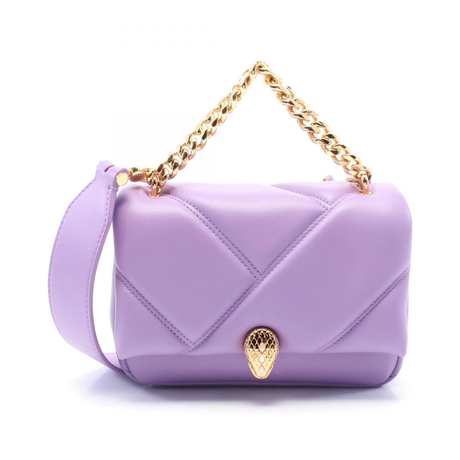 Bulgari Sac à main Bvlgari Serpenti Forever Cuir Violet ref