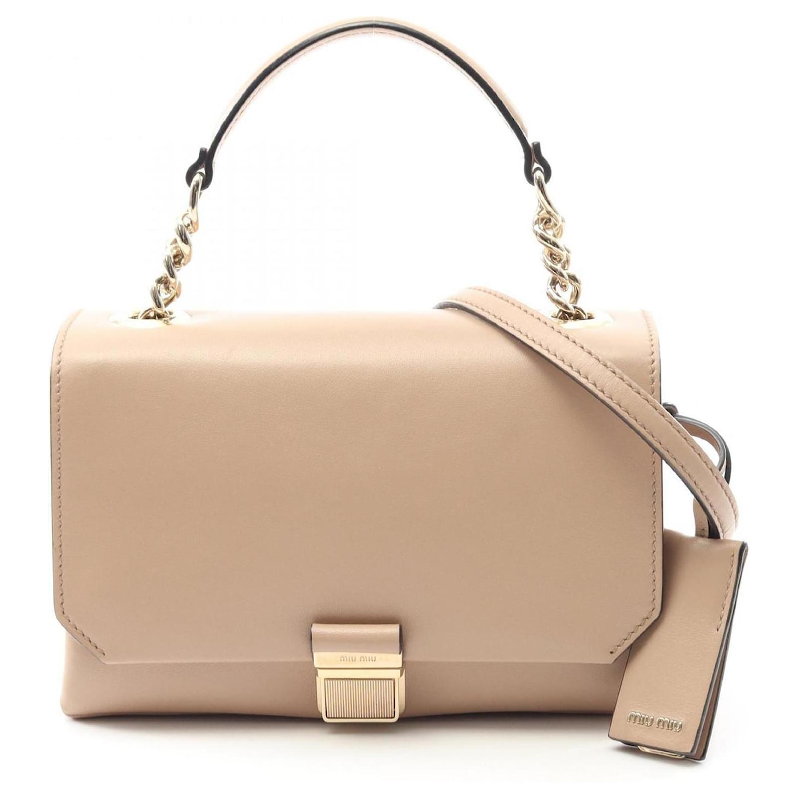 MIU MIU レザー バッグ 国内買付【MIU MIU】レザー トートバッグ (MiuMiu/トートバッグ