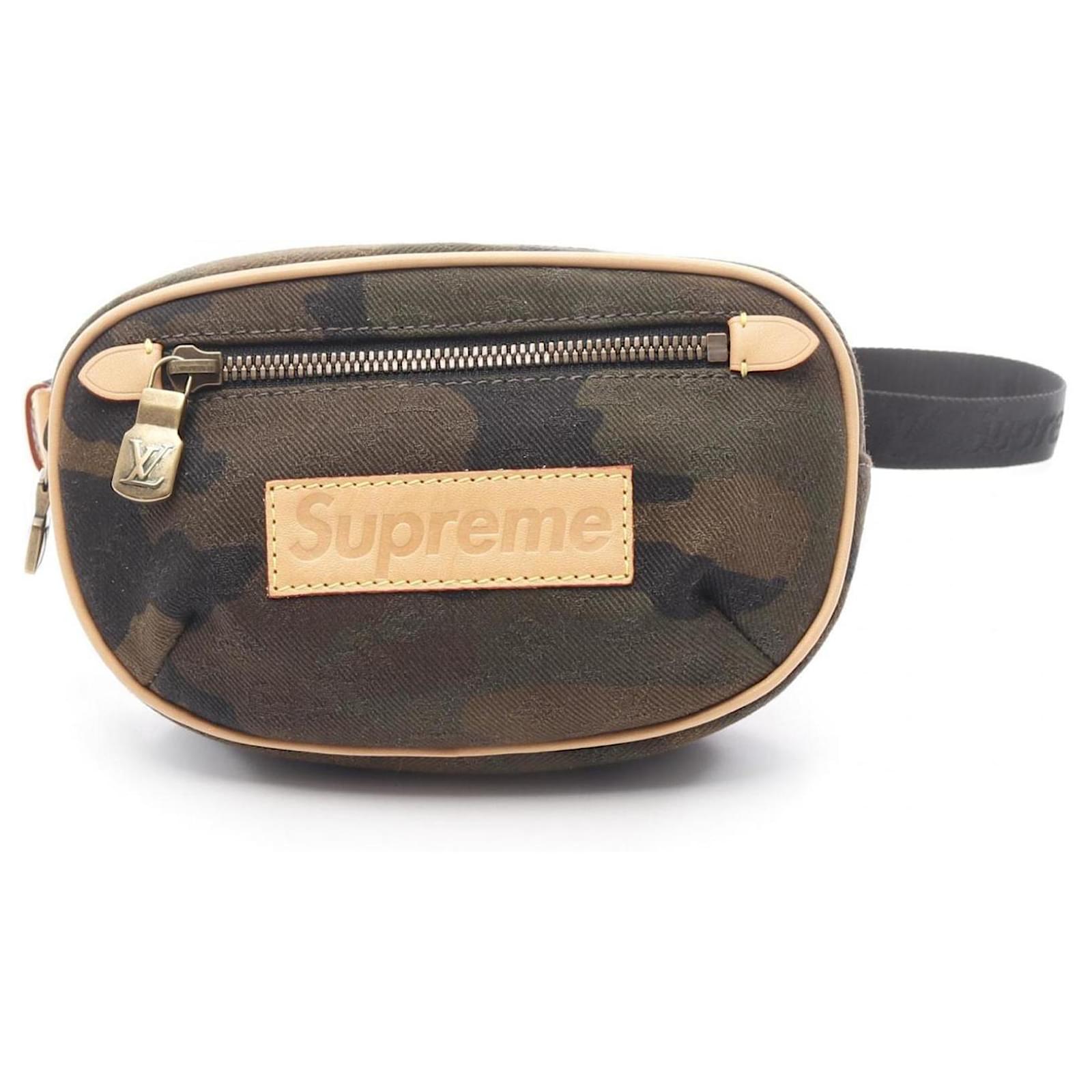 Louis Vuitton x Supreme Bumbag PM Monogram Waist Bag Khaki Leather