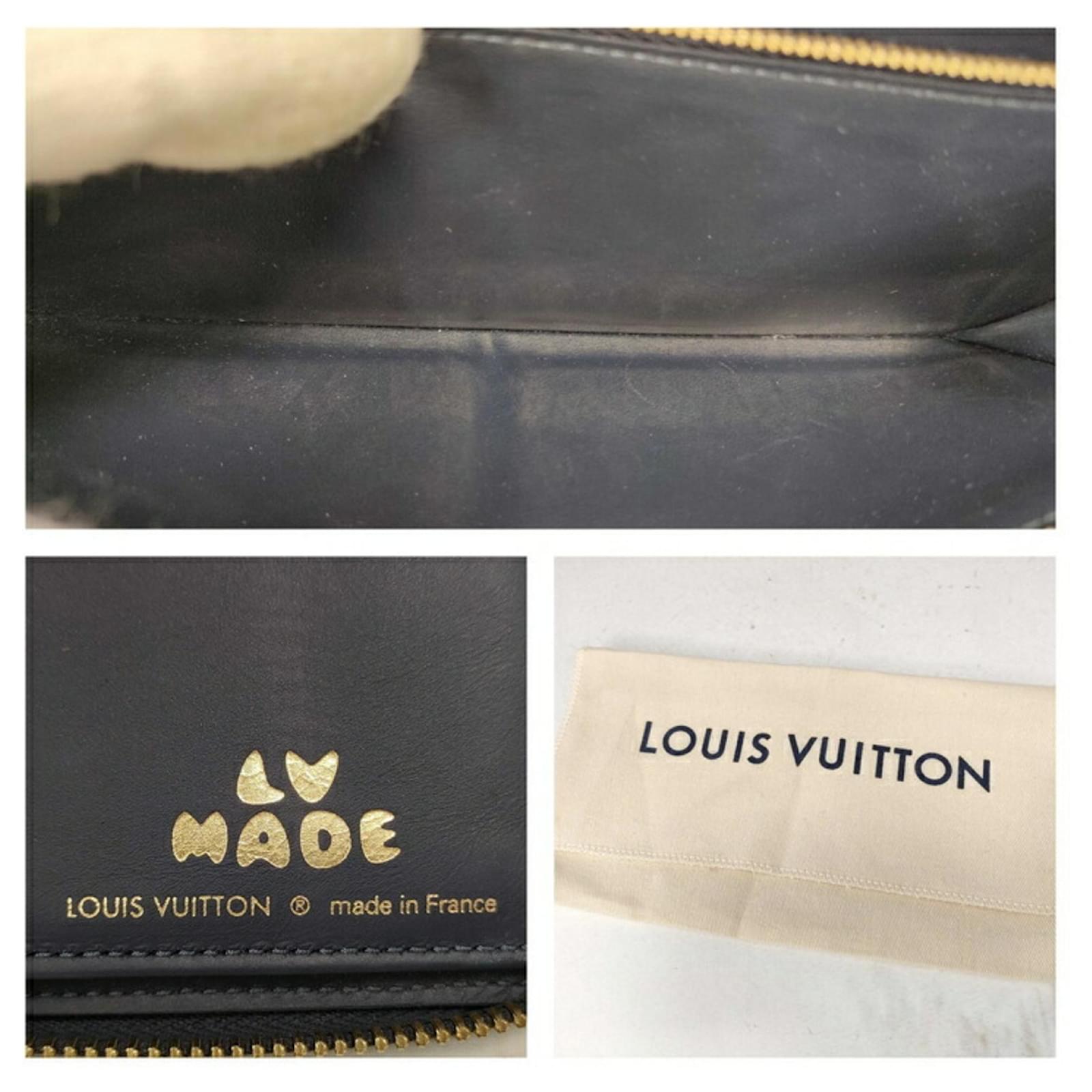 Louis Vuitton Long Wallet NIGO Collaboration Blue Navy blue Leather Denim  ref.2287183