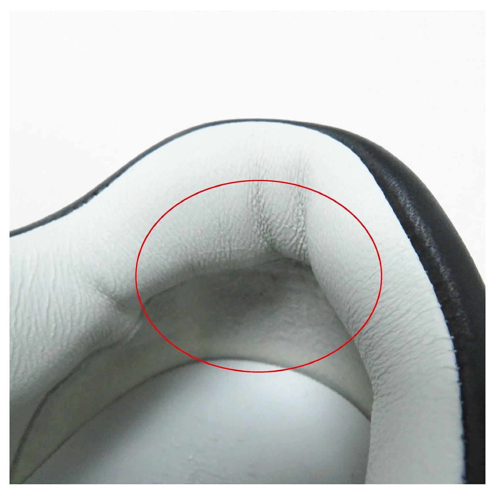 Chanel COCO Mark Lambskin Sneakers G37488 Black White