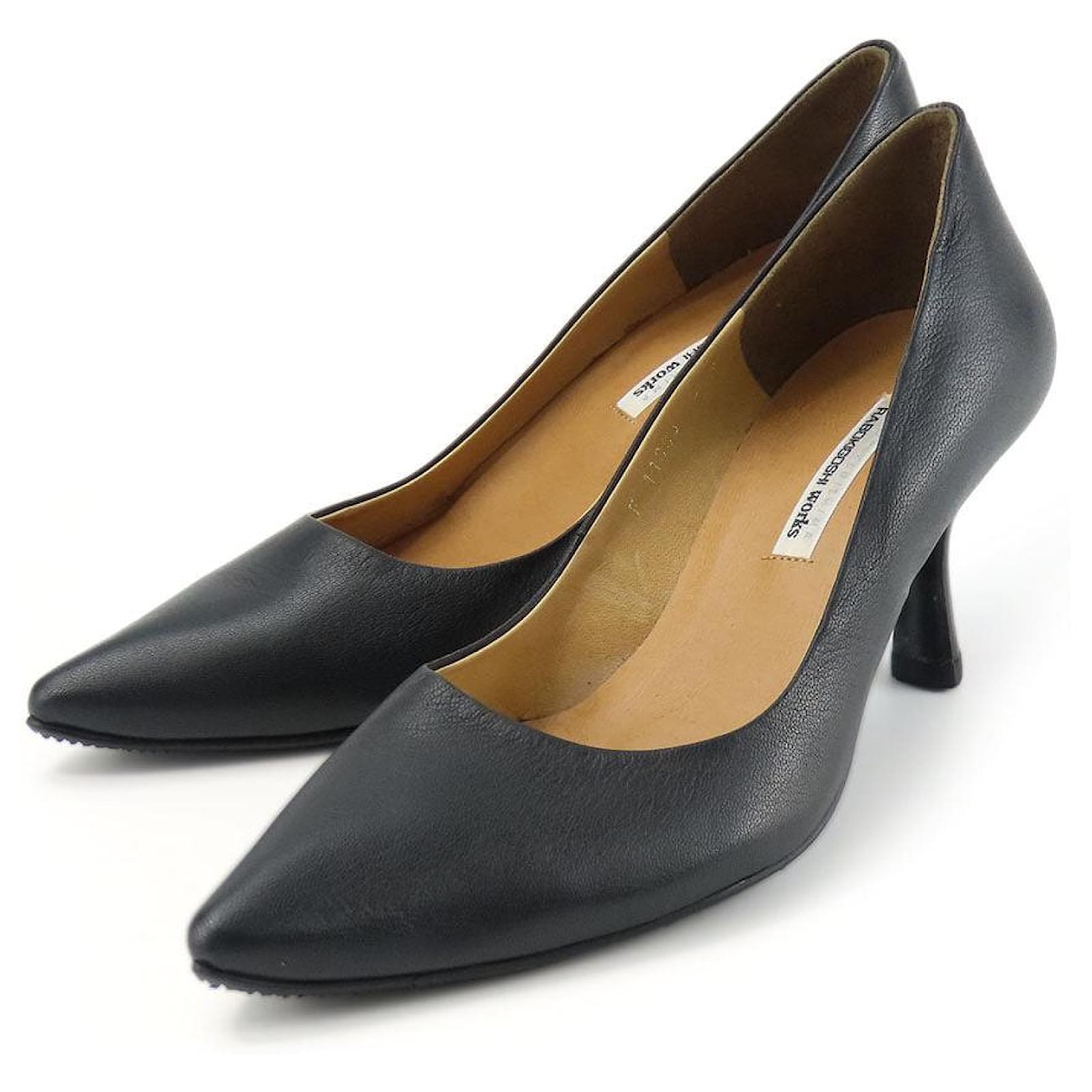& Other Stories RABOKIGOSHI Works Leather Pumps Black  ref.2290715