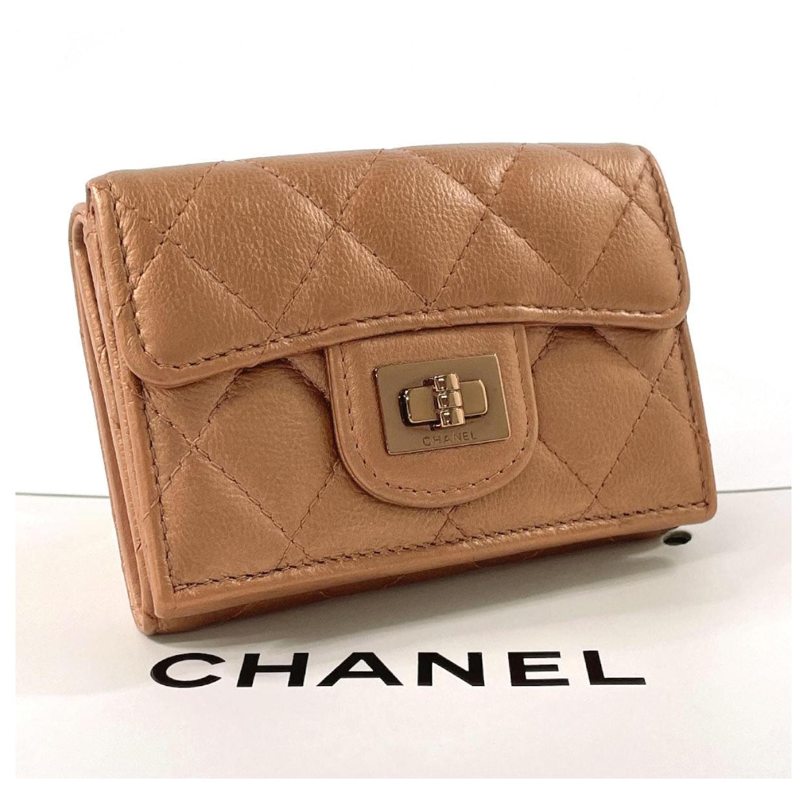 Chanel Matelasse 2.55 Leather Wallet Pink ref.2290942 - Joli