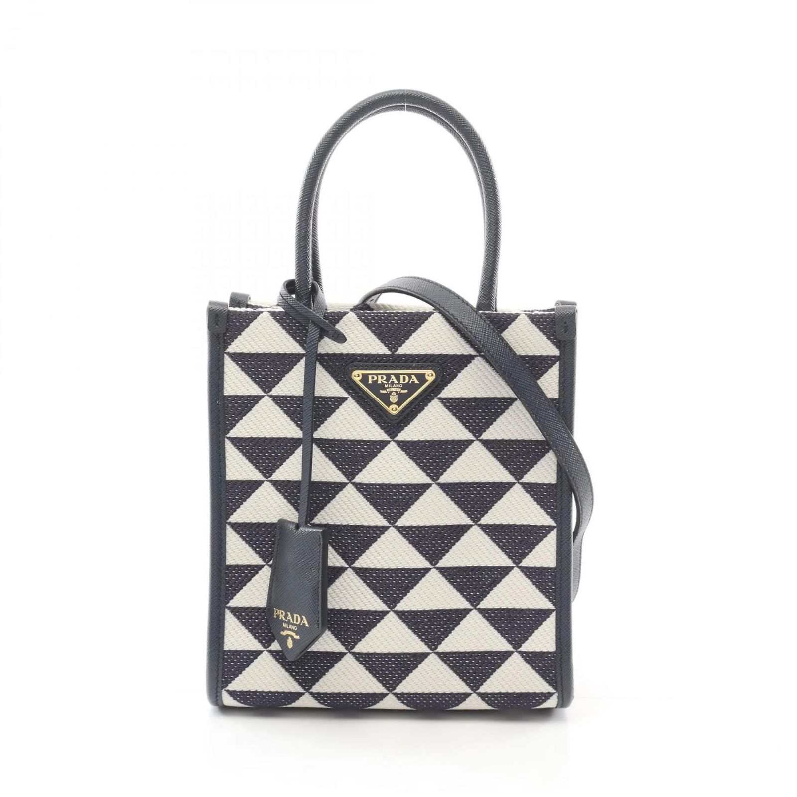 Symbole Prada Triangolo Jacquard Symbol Embroidery Mini Handbag 