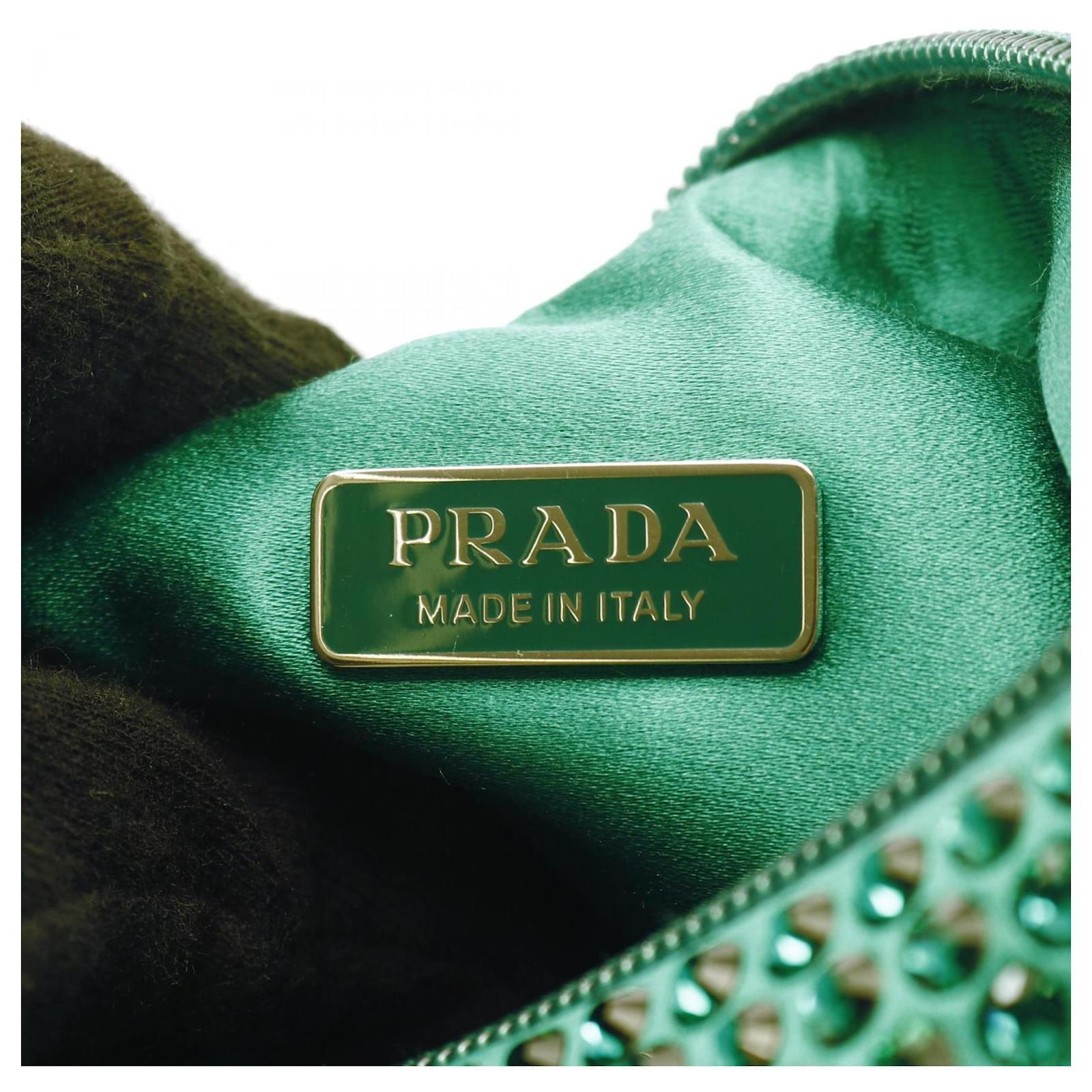 関税込◆送料無料！【PRADA】Re-Edition 2000 Crystal Bag Prada Re-edition 2000 Crystals Satin Mini Yellow | eBay