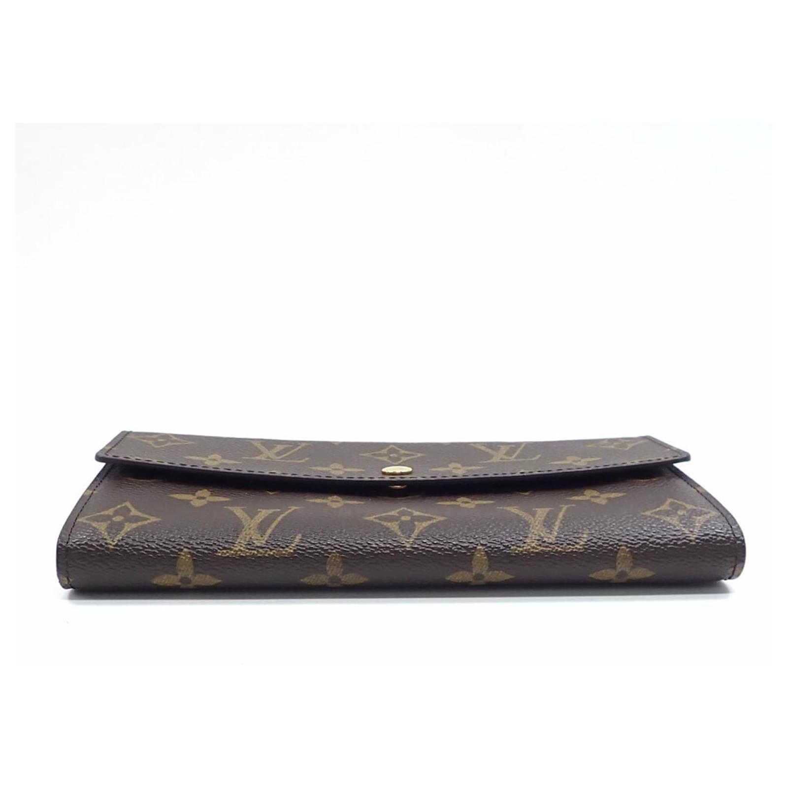 Louis Vuitton Bi-fold Long Wallet Brown Patent leather  ref.2293772