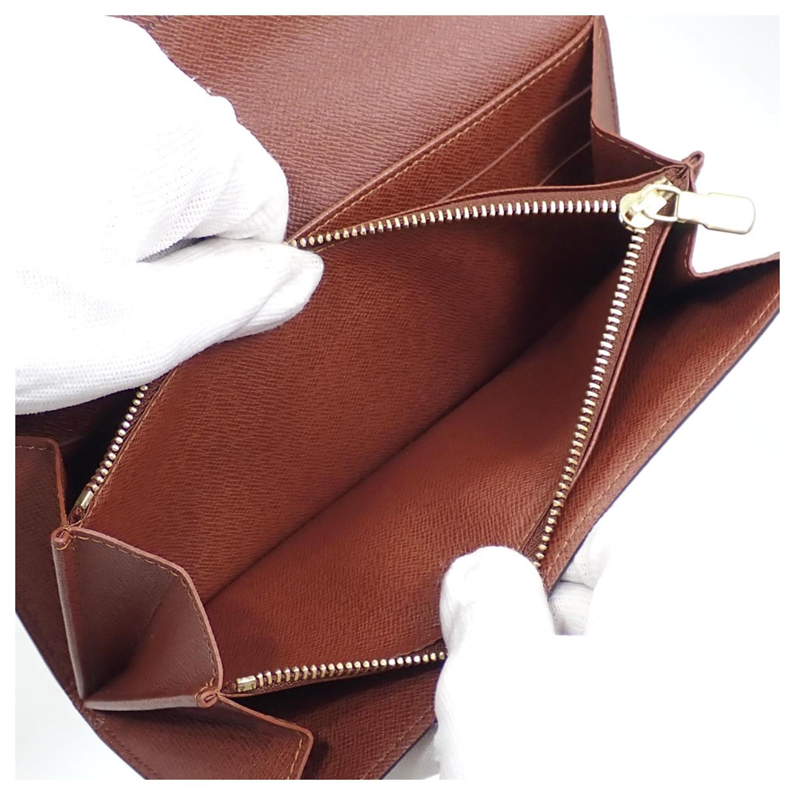 Louis Vuitton Bi-fold Long Wallet Brown Patent leather  ref.2293772