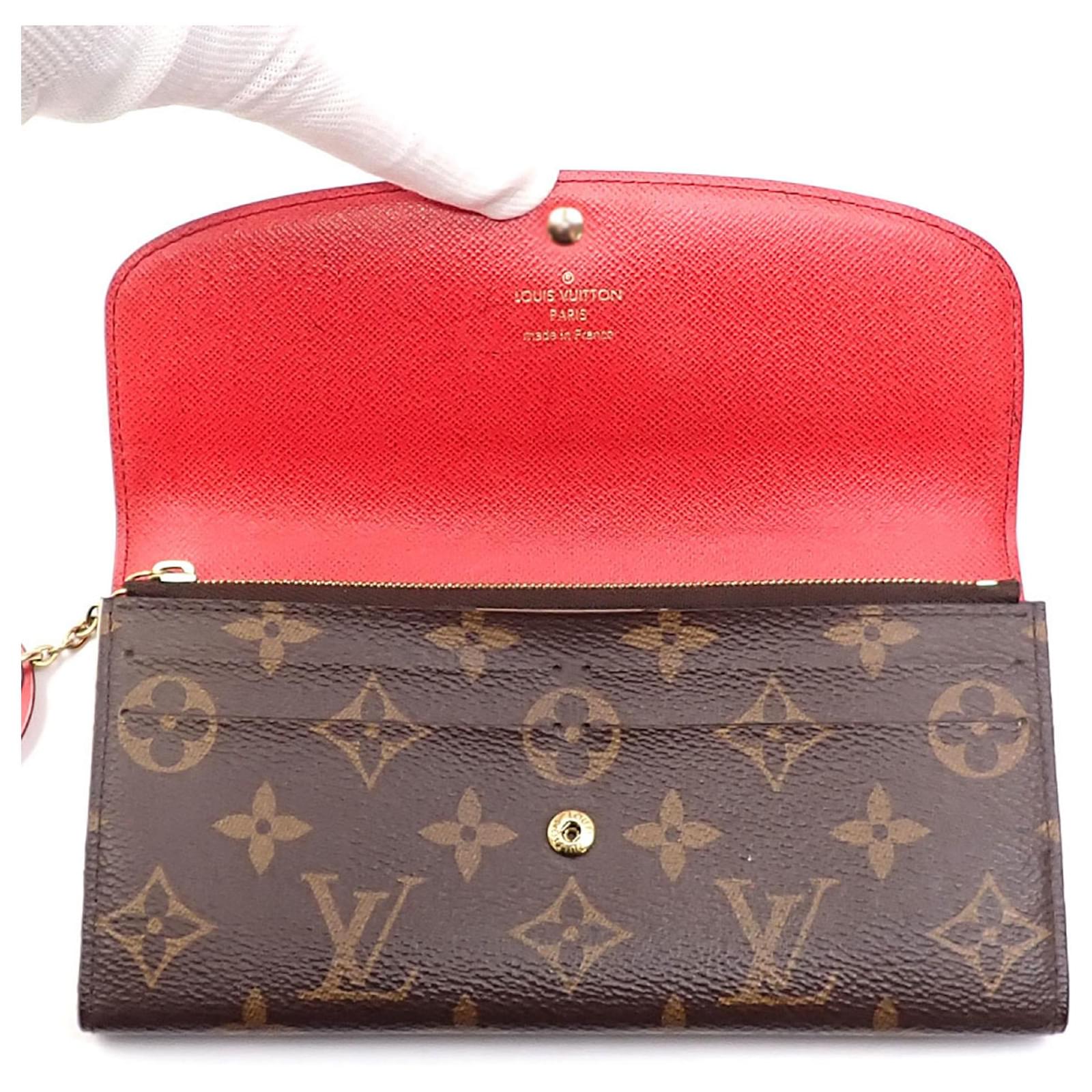 Louis Vuitton Bi-fold Long Wallet Brown Red Patent leather  ref.2294042
