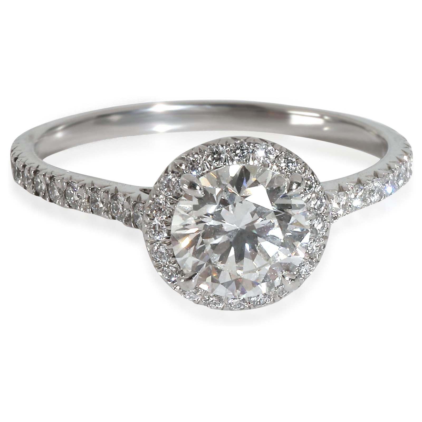 Anillo de compromiso Soleste con diamante brillante redondo de