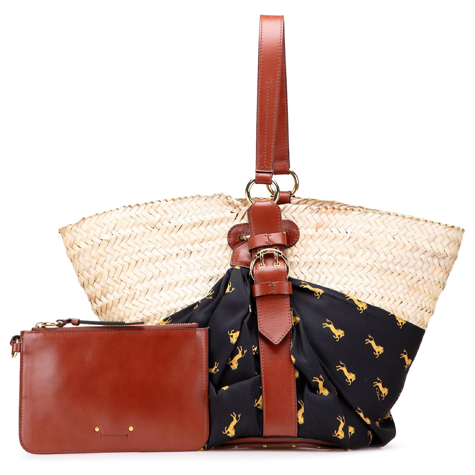 【関税込み】CHLOE BROWN RAFFIA MINI HORSE SATCHEL 0400022192597?wid=900