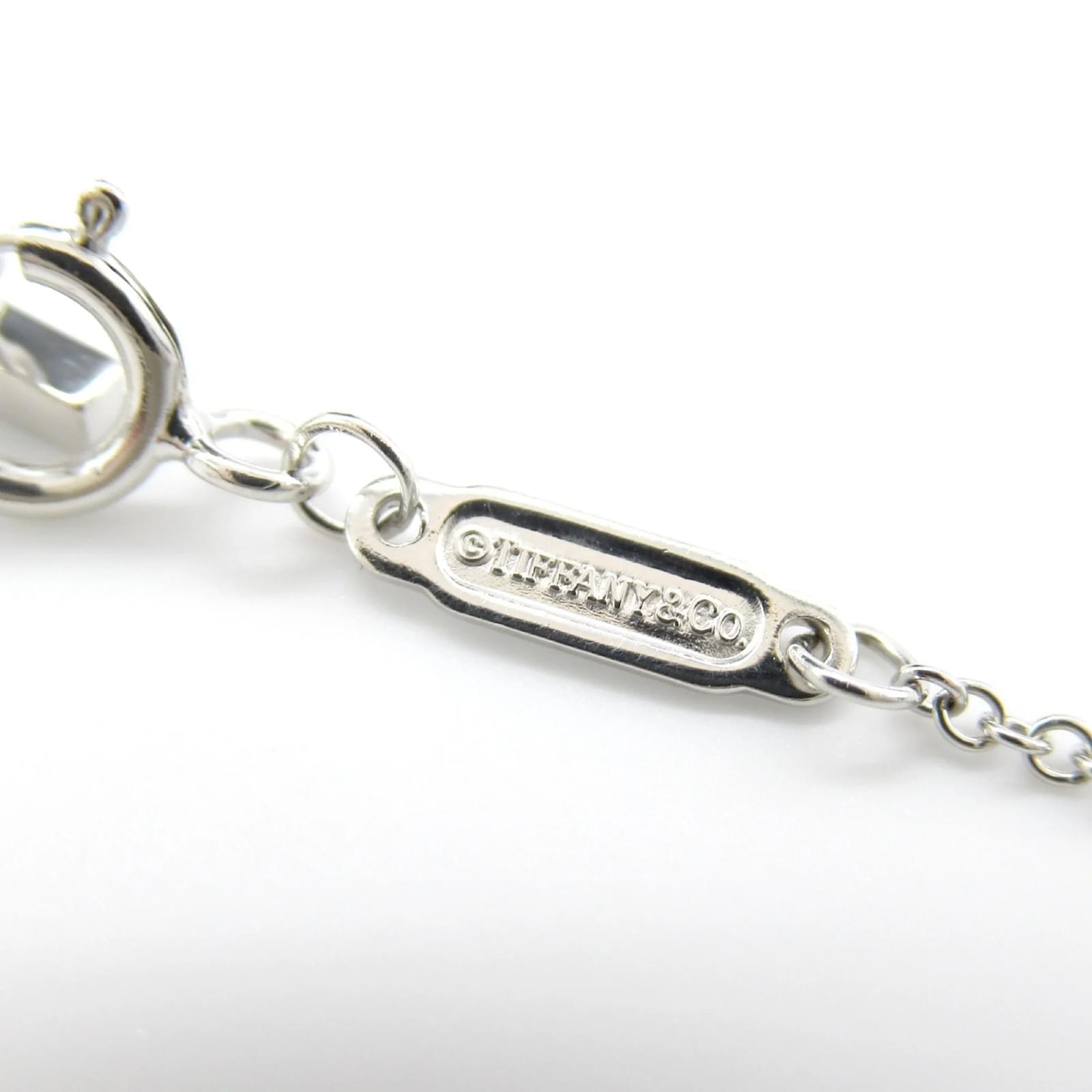 ★Tiffany&Co★ T Smile Pendant Small necklace White gold Tiffany T Smile Pendant in Yellow Gold with Diamonds, Small