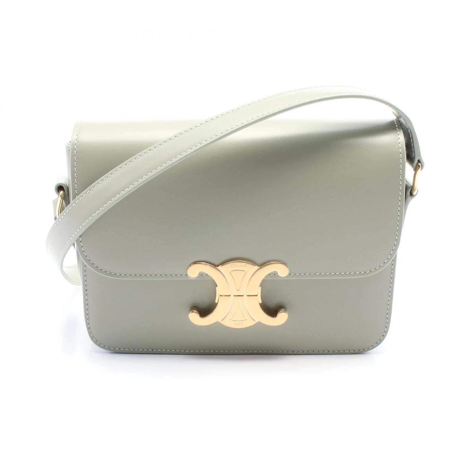 【関税&送料込】Celine Teen Triomphe Leather Shoulder Bag Celine CELINE Teen Triomphe Leather Shoulder Bag - Shoulder