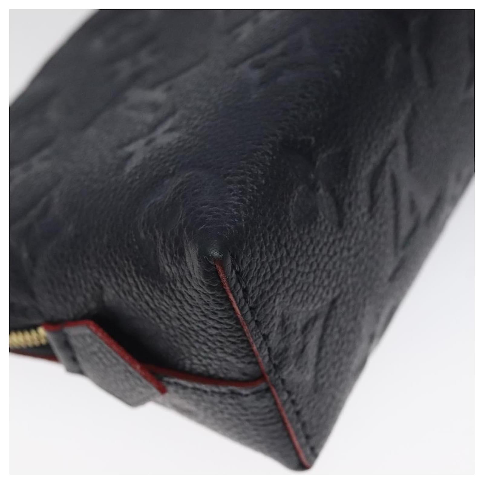 LOUIS VUITTON Empreinte Pochette Cosmetic PM Pouch Navy M69413 LV Auth 126078 Navy blue  ref.2296958