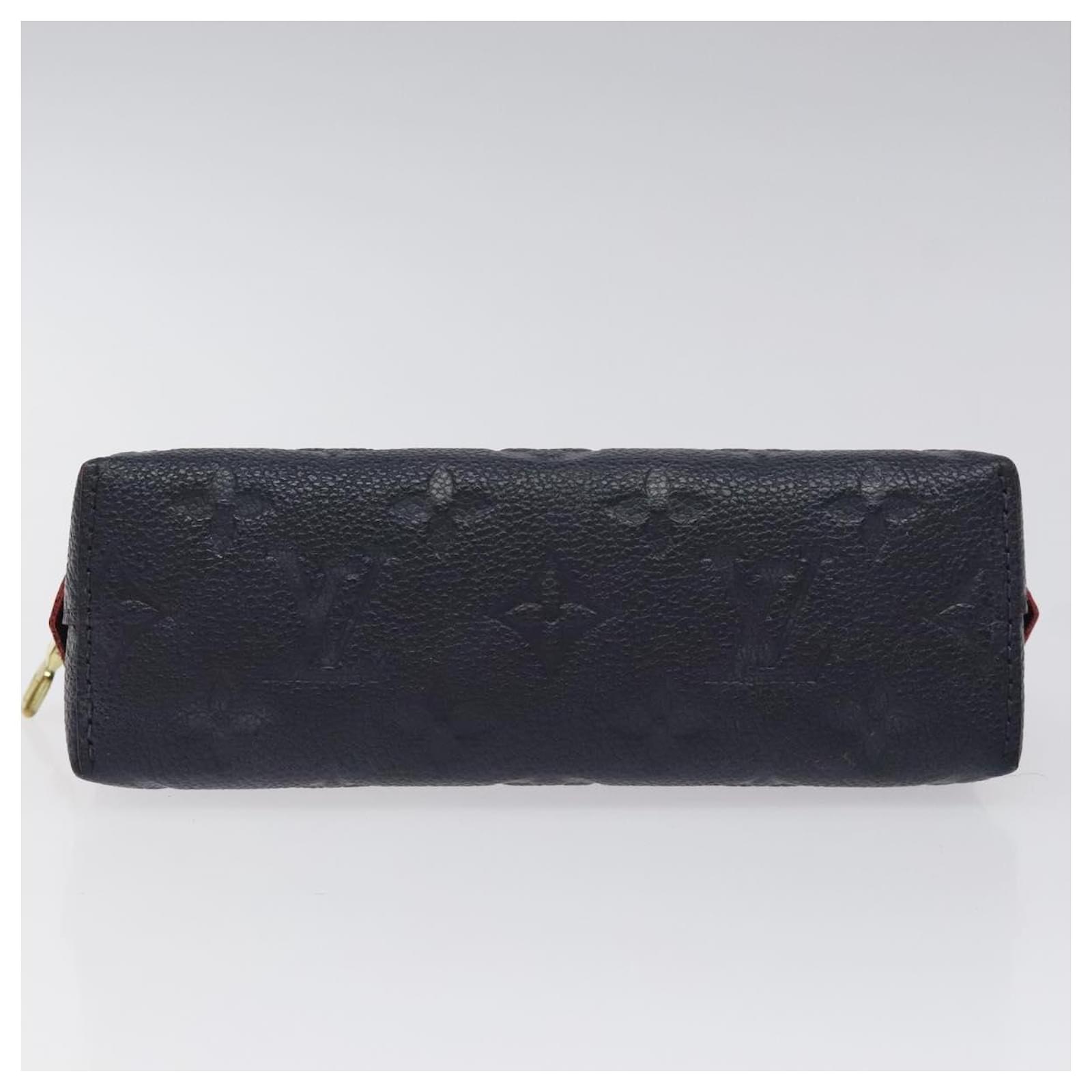 LOUIS VUITTON Empreinte Pochette Cosmetic PM Pouch Navy M69413 LV Auth 126078 Navy blue  ref.2296958