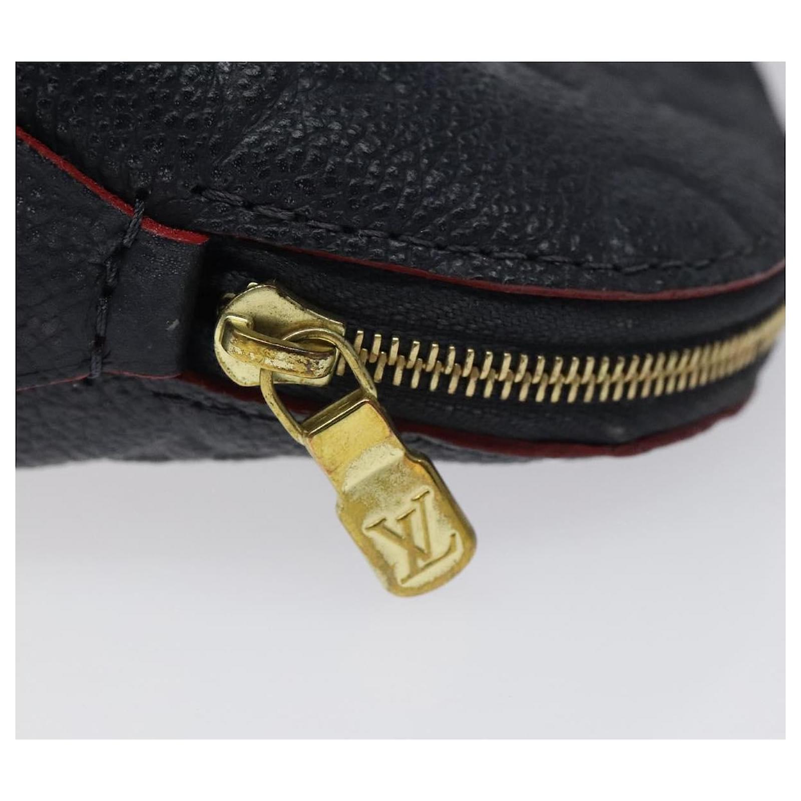 LOUIS VUITTON Empreinte Pochette Cosmetic PM Pouch Navy M69413 LV Auth 126078 Navy blue  ref.2296958