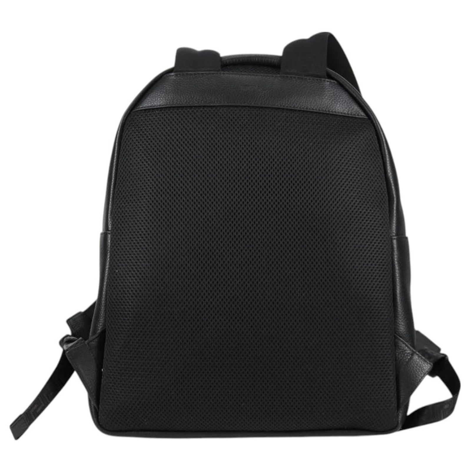 VERSACE Backpack Leather Black Gold Auth 118682A VERSACE Backpack Nylon Black Gold Auth 118728A Golden ref  main image 2