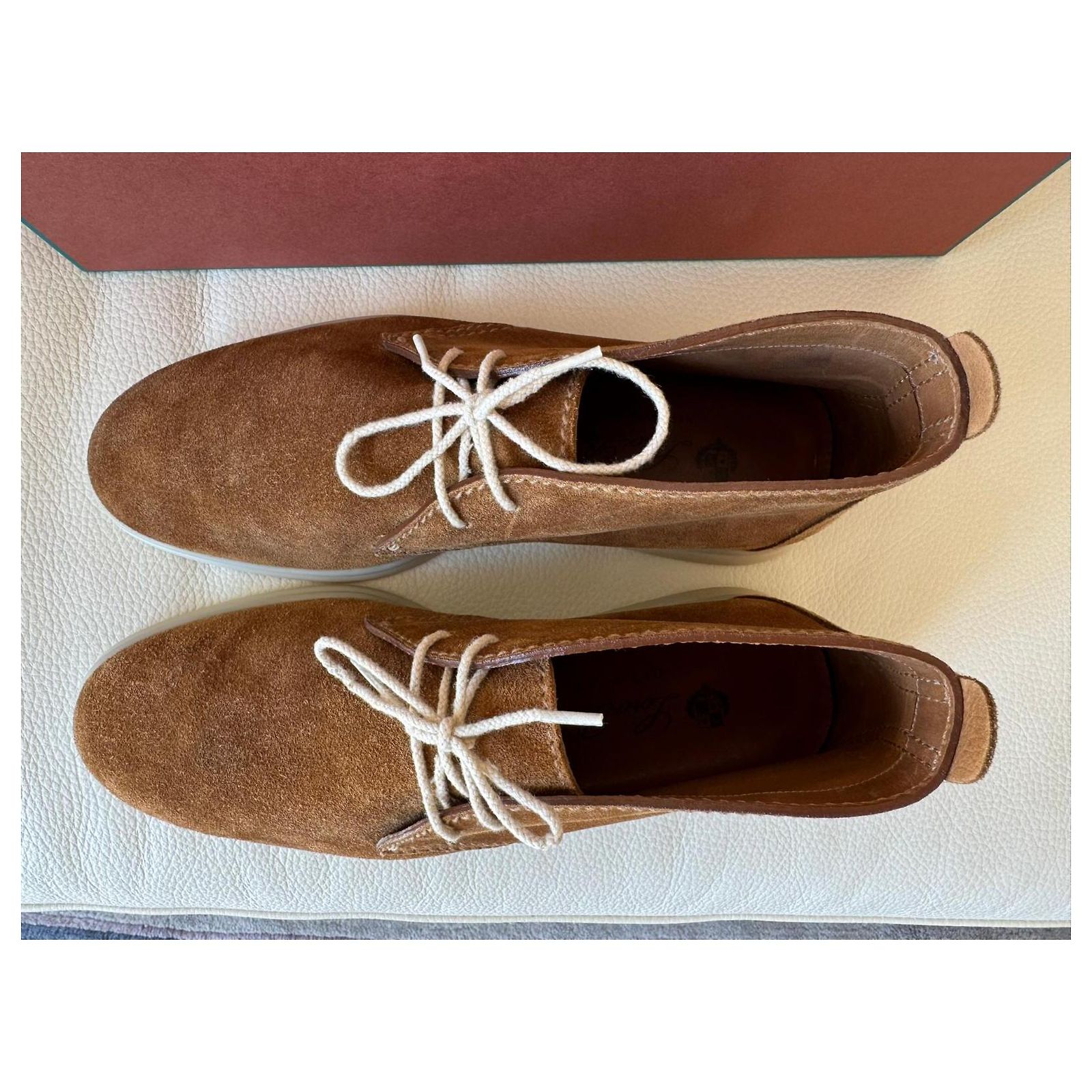 Loro Piana Soft Walk Chukka boots / men's size EU 39 Cognac