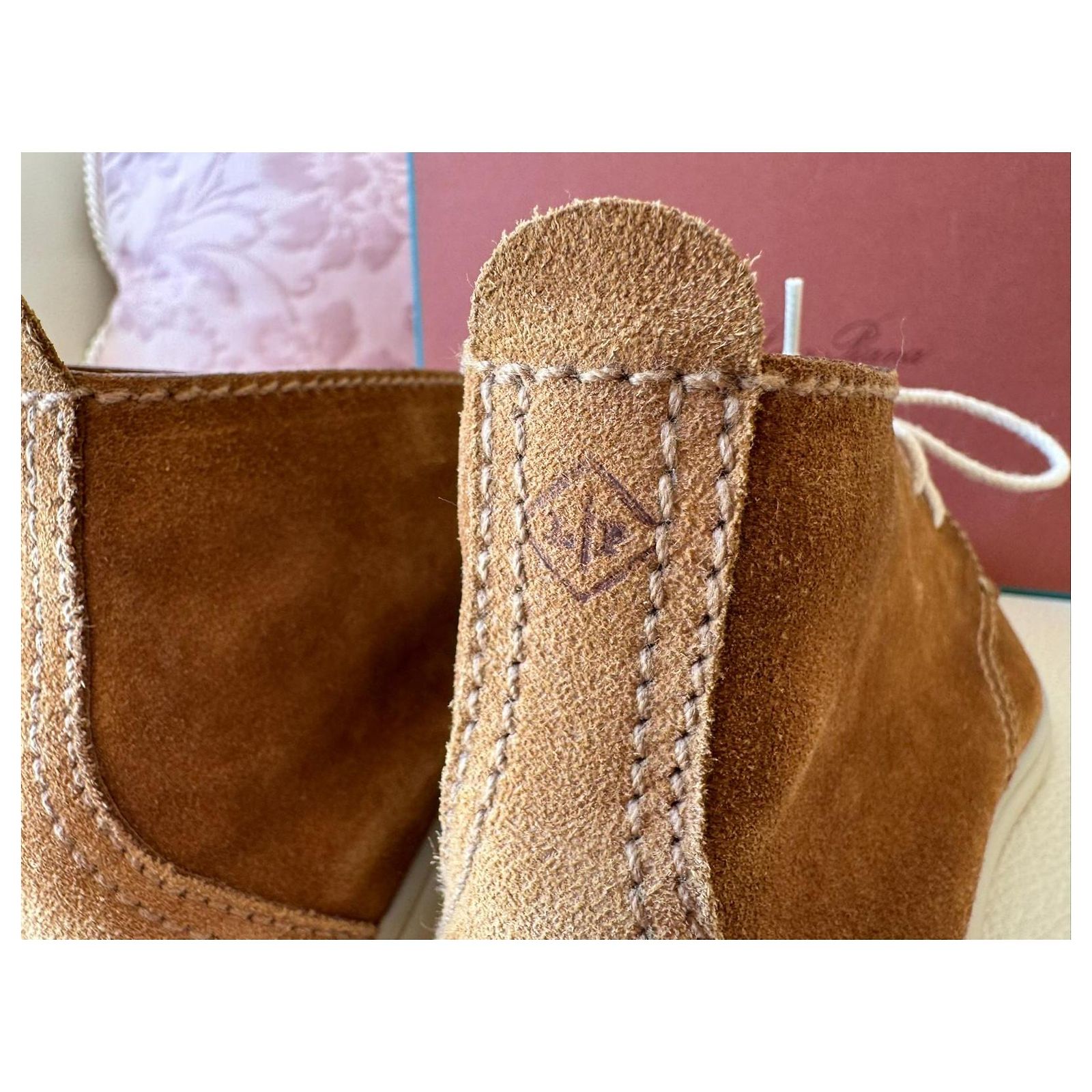 Loro Piana Soft Walk Chukka boots / men's size EU 39 Cognac