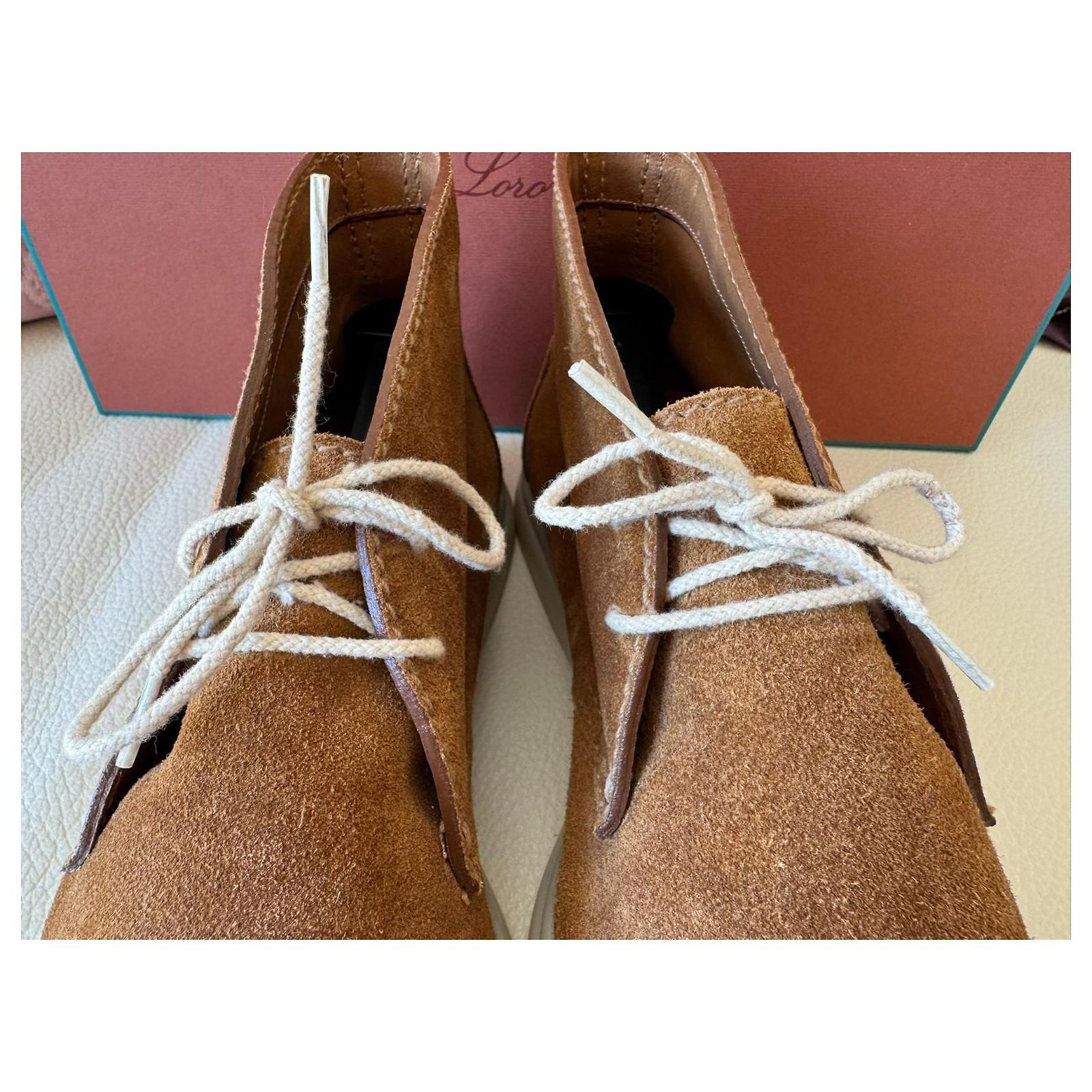 Loro Piana Soft Walk Chukka boots / men's size EU 39 Cognac