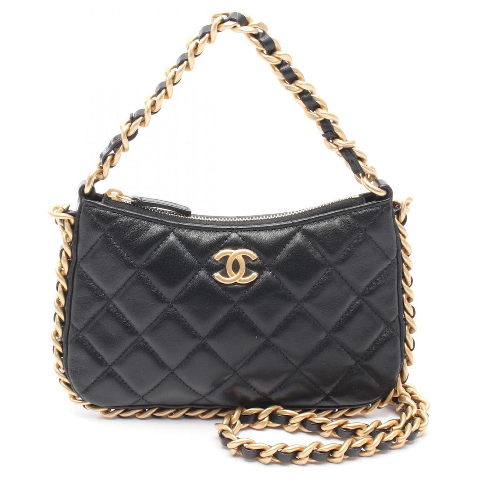 Chanel Matelasse Shoulder Bag Black Leather ref.JC2298968 (Sold
