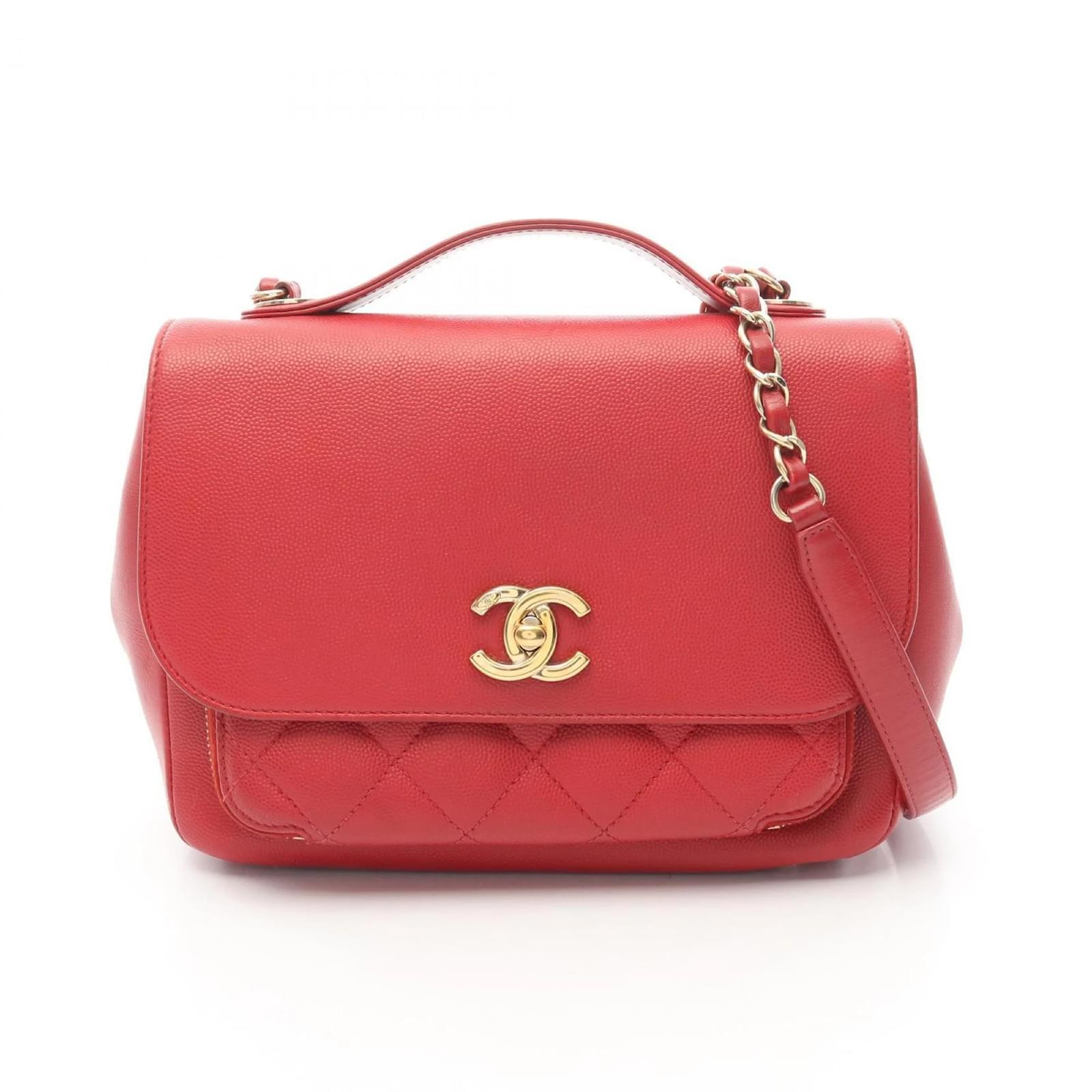 Chanel Matelasse Shoulder Bag Red Leather ref.2299074 - Joli