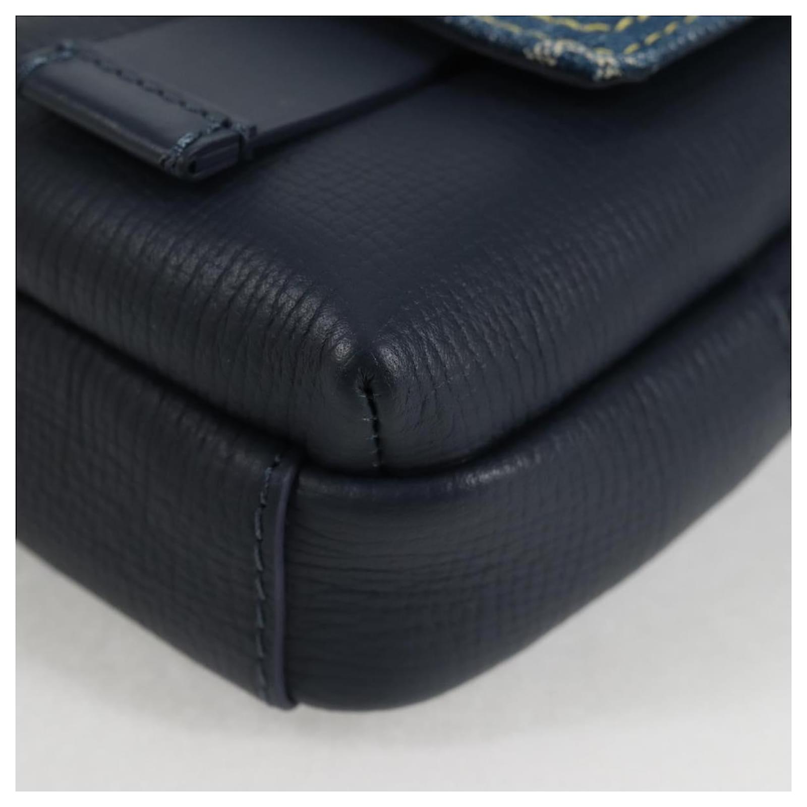LOUIS VUITTON LV Squared Double Phone Pouch Blue M81060 LV Auth 118392SM Cloth  ref.2299643