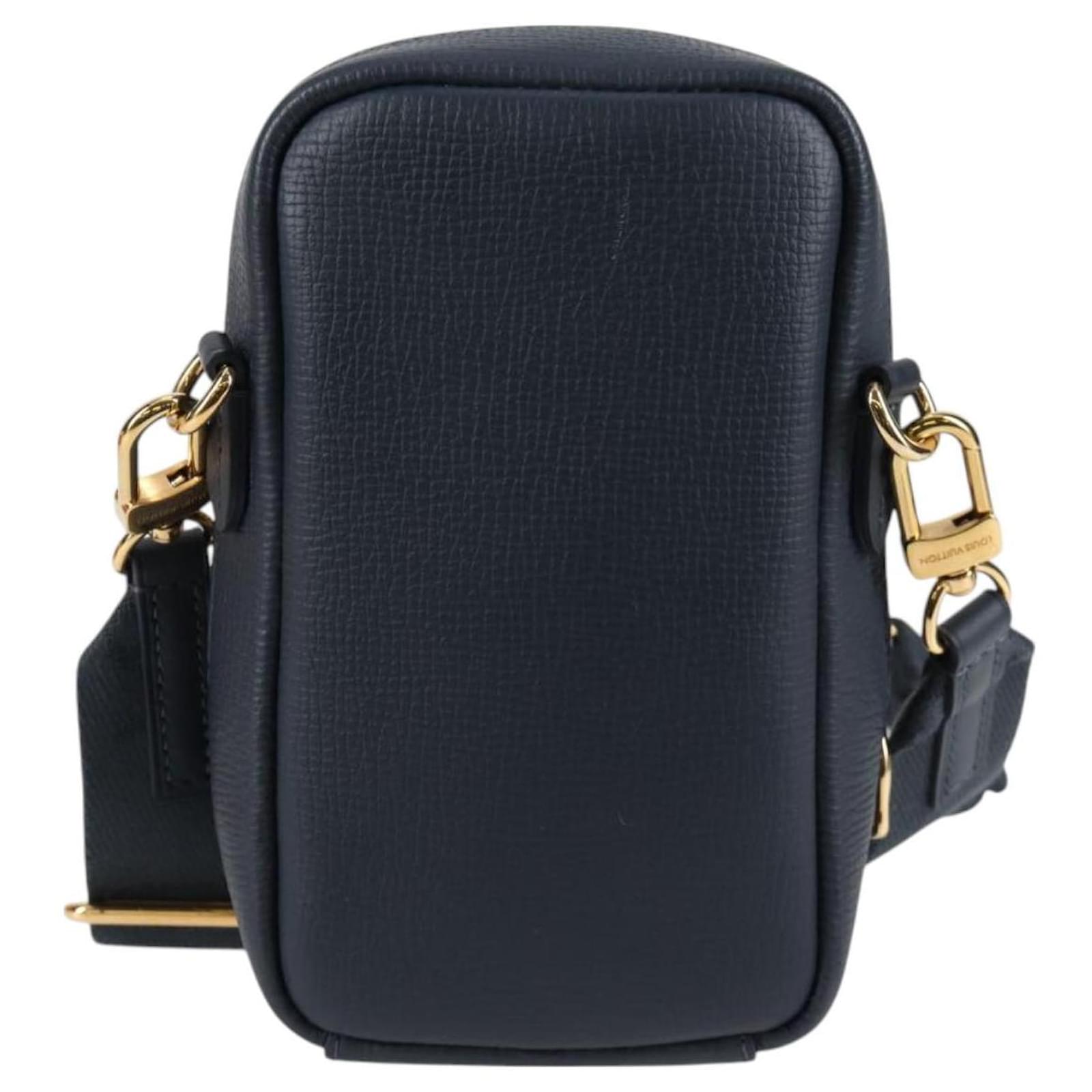 LOUIS VUITTON LV Squared Double Phone Pouch Blue M81060 LV Auth 118392SM Cloth  ref.2299643