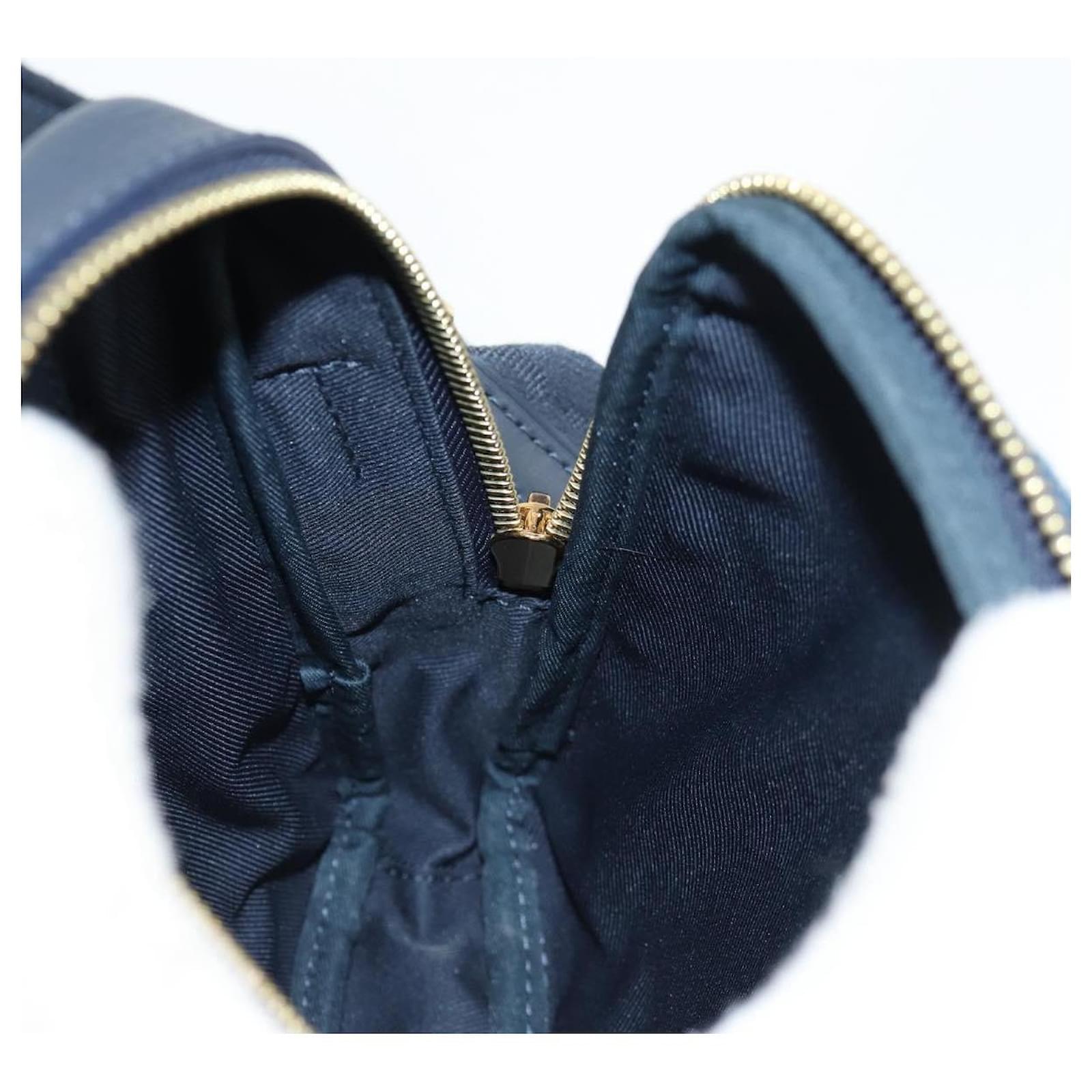 LOUIS VUITTON LV Squared Double Phone Pouch Blue M81060 LV Auth 118392SM Cloth  ref.2299643