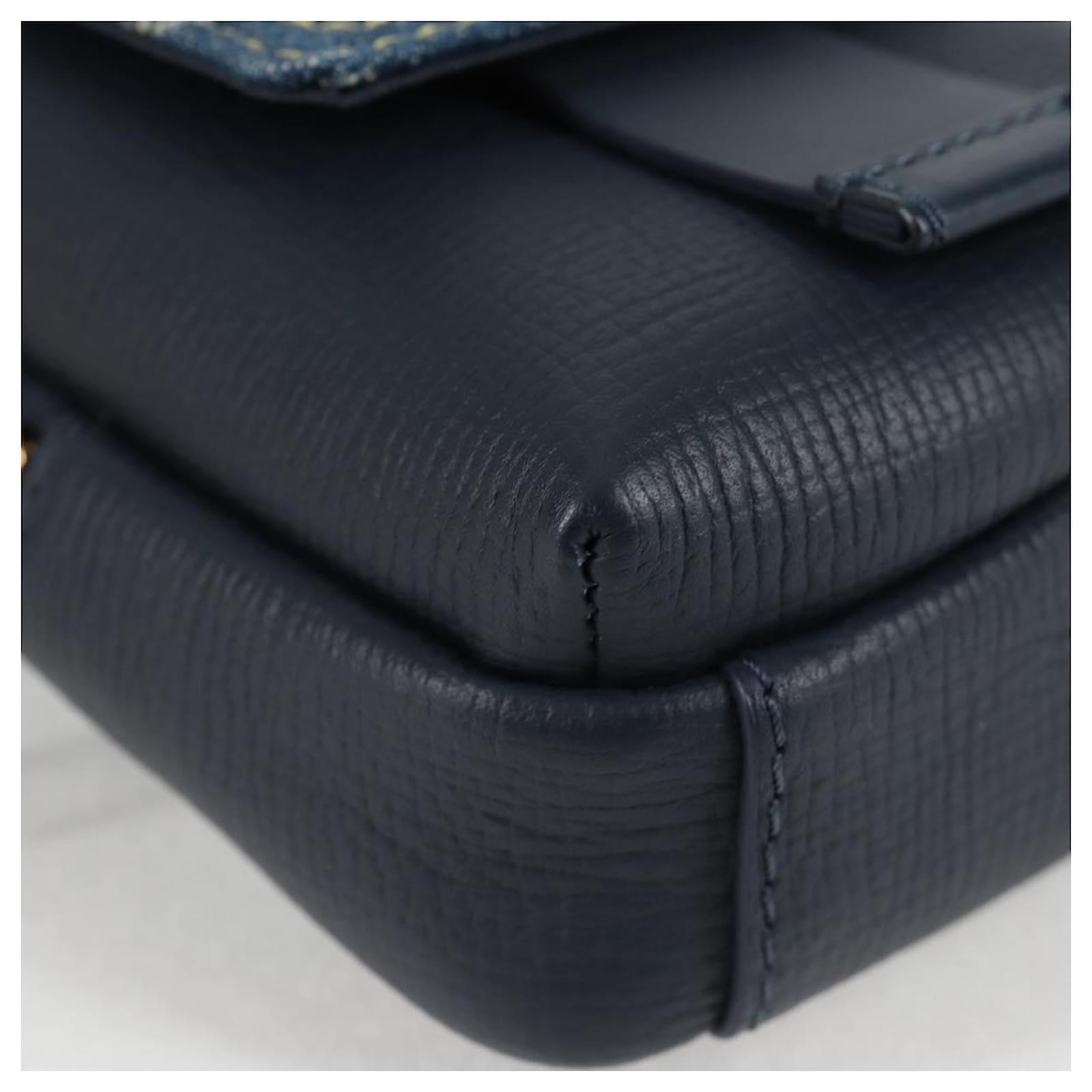 LOUIS VUITTON LV Squared Double Phone Pouch Blue M81060 LV Auth 118392SM Cloth  ref.2299643