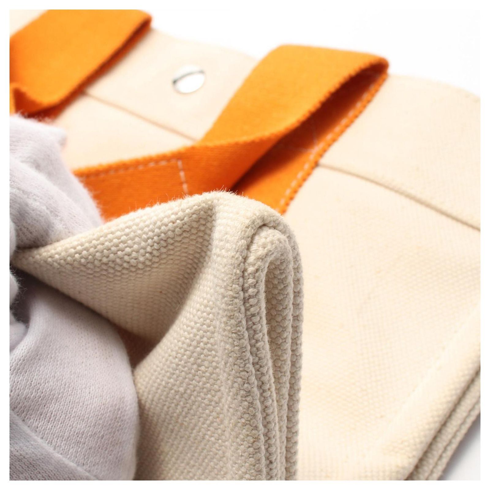 Hermès Hermes Bora Bora PM Canvas Tote Bag Orange Cloth ref.2301461 ...