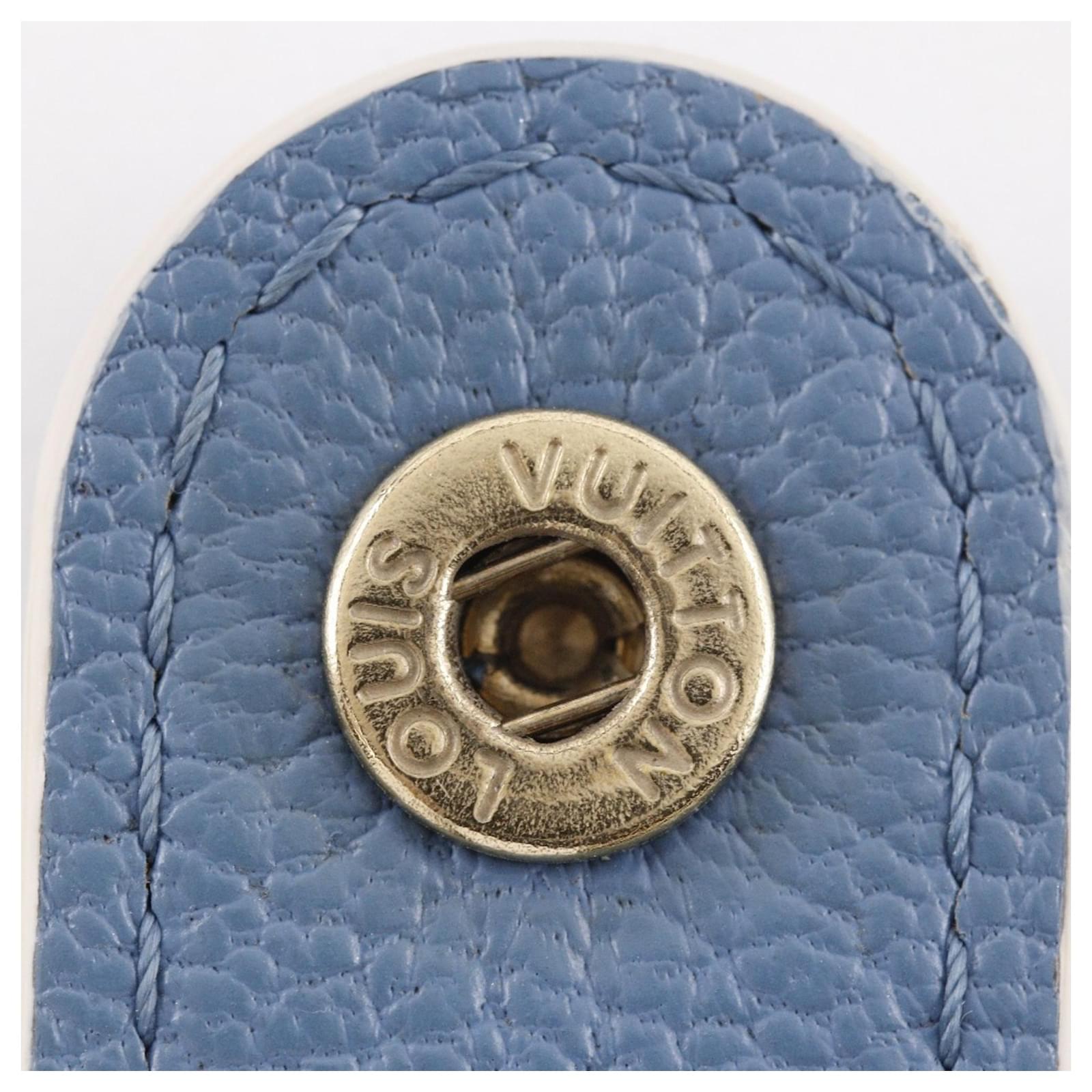 Louis Vuitton Compact Zip Bi-fold Wallet Blue Leather ref.2303188